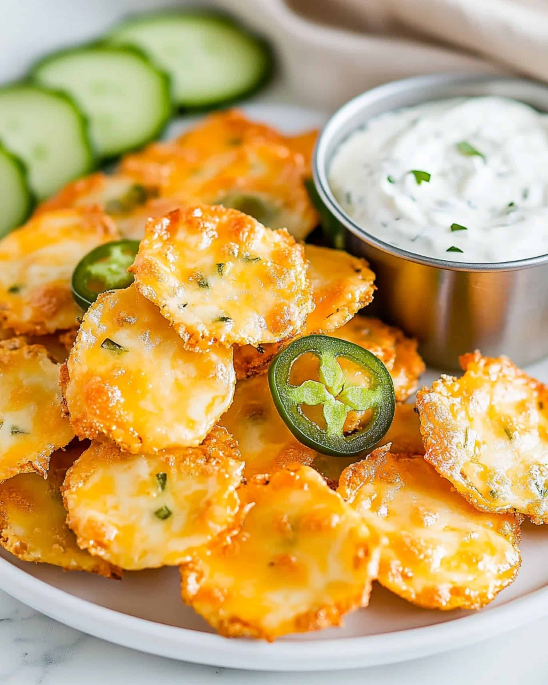Cheesy Pickle Chips Recipe