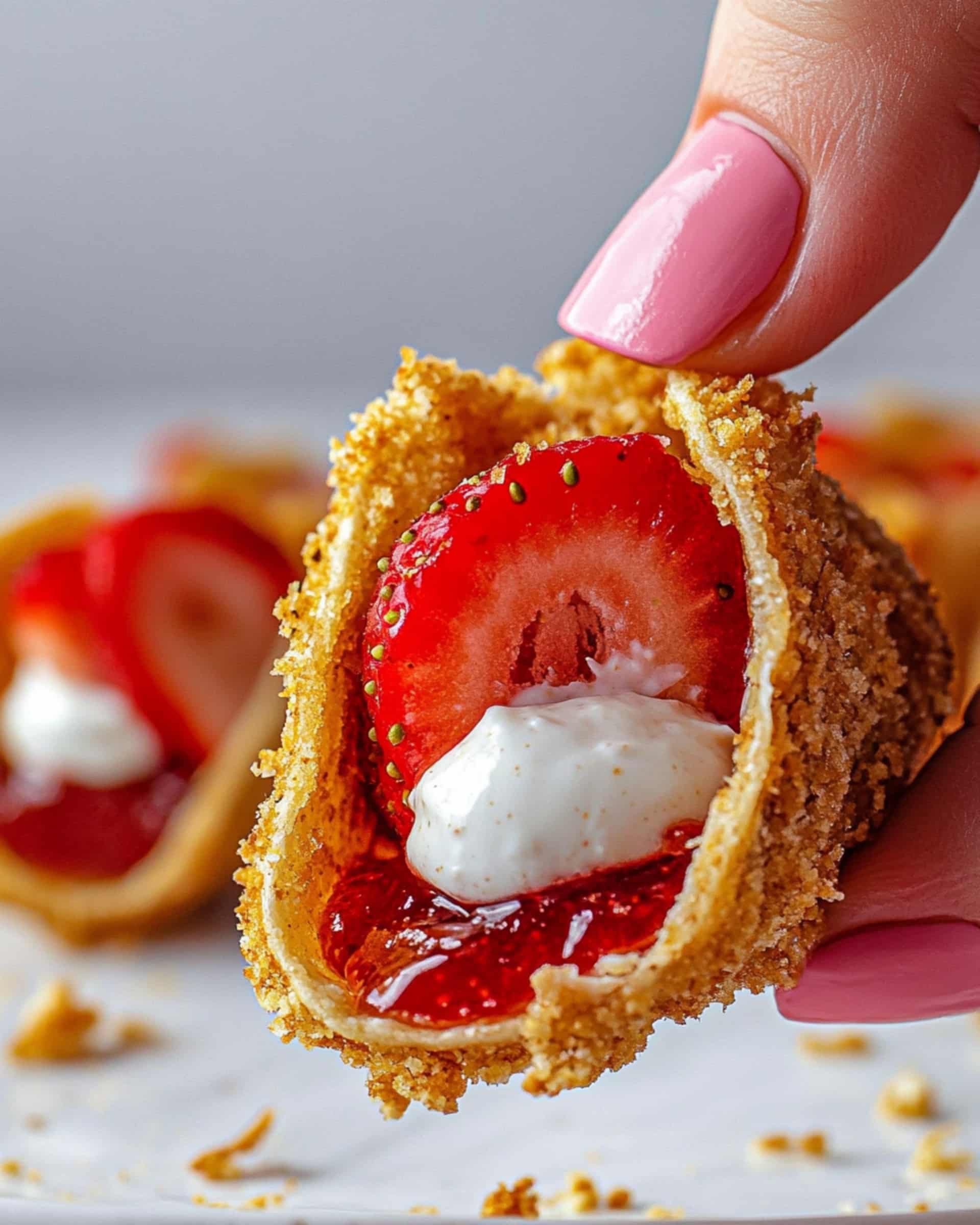 Cherry Cheesecake Tacos Recipe