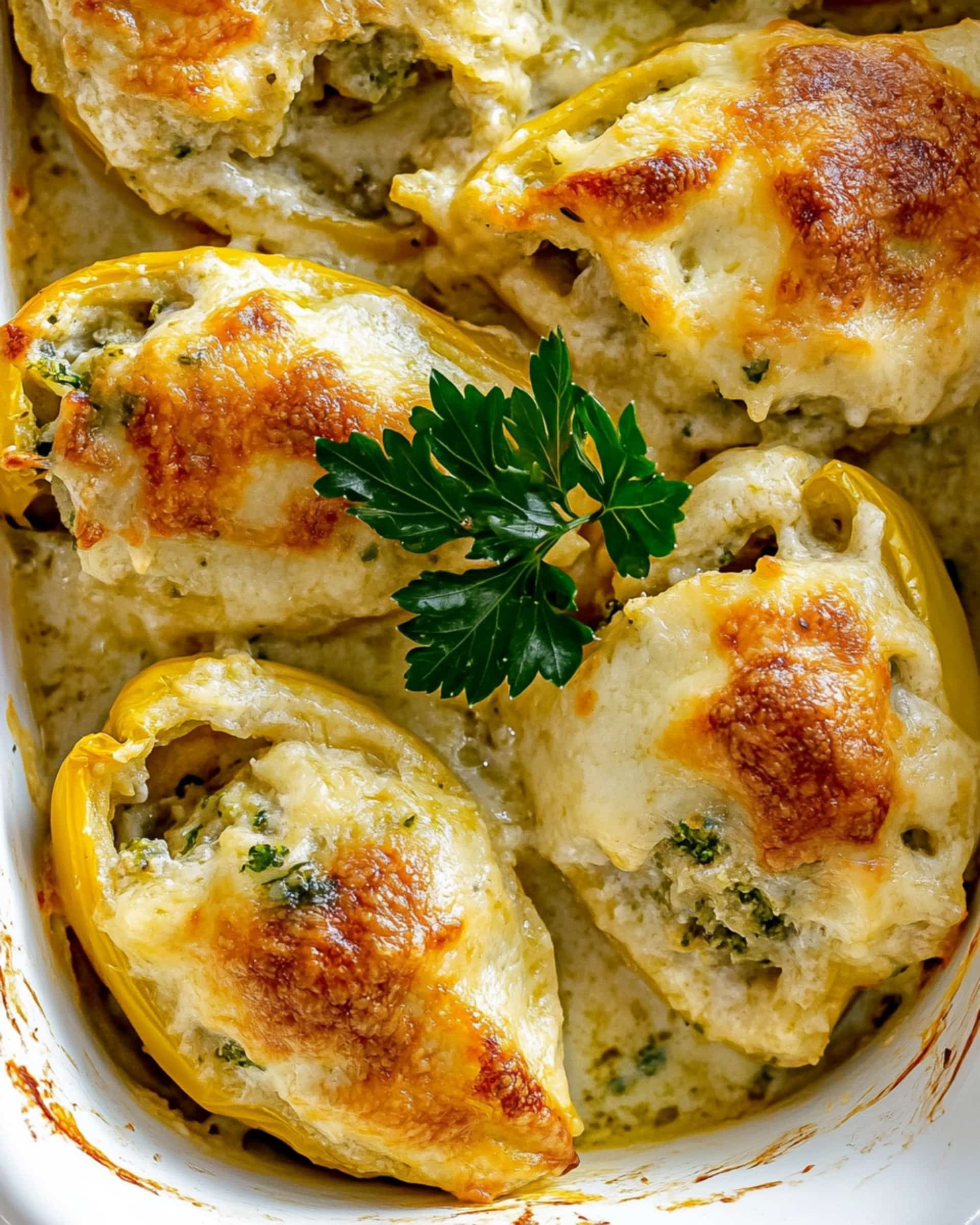 Chicken Broccoli Alfredo Stuffed Shells Recipe