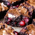 Chocolate Rhubarb Brownies Recipe