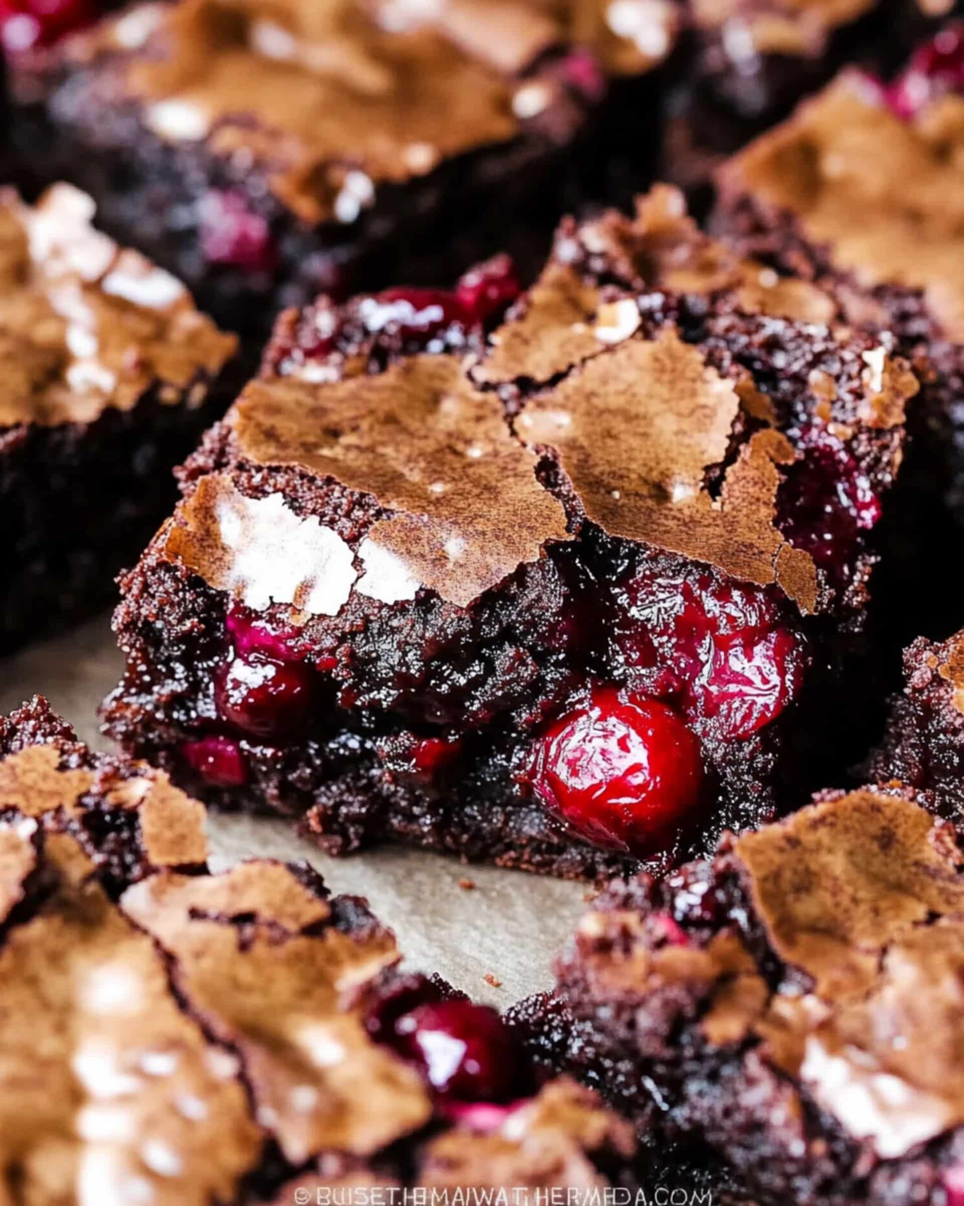 Chocolate Rhubarb Brownies Recipe