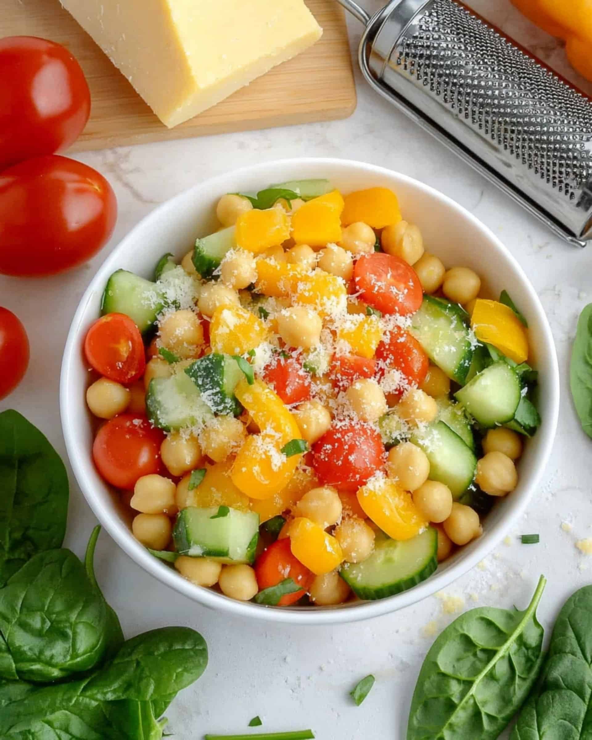 Colorful Summer Chickpea Salad Recipe