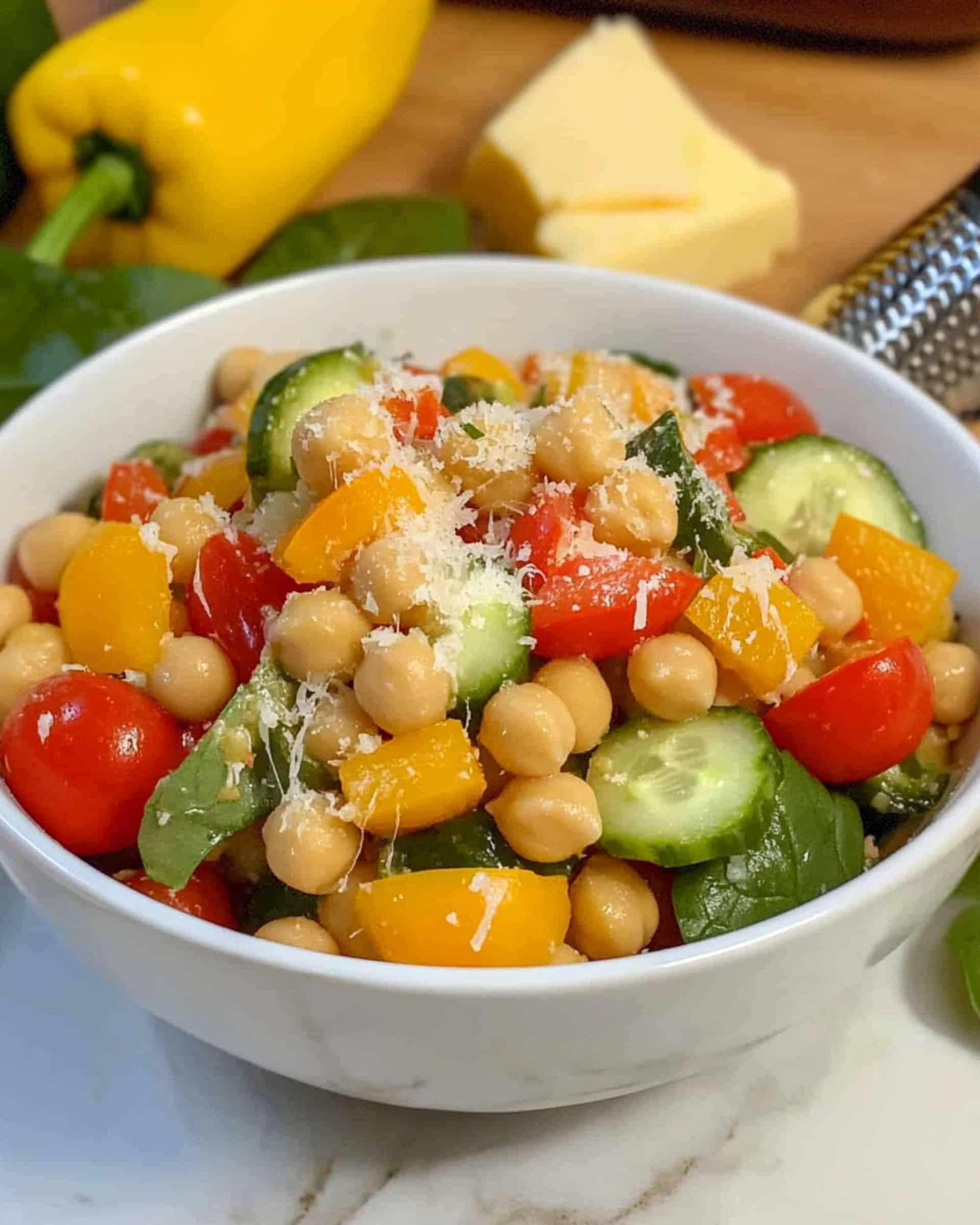 Colorful Summer Chickpea Salad Recipe