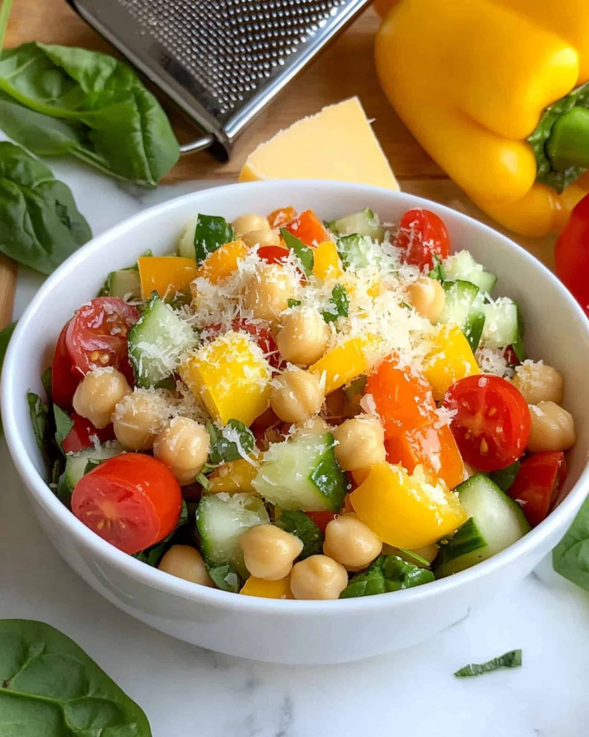 Colorful Summer Chickpea Salad Recipe