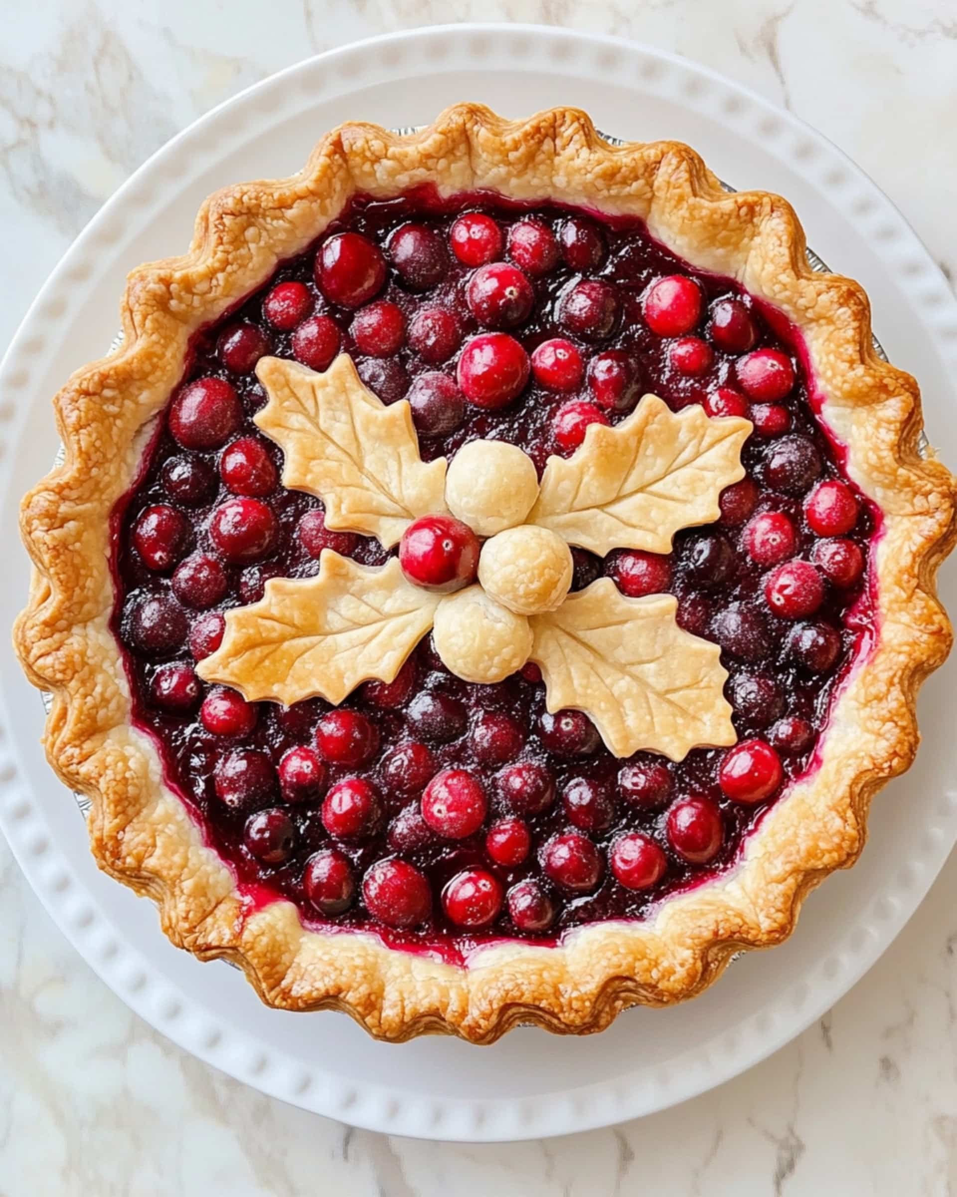 Cranberry Orange Custard Pie Recipe