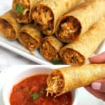 Creamy Baked Chicken Taquitos Recipe