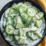 Dad’s Creamy Cucumber Salad Recipe
