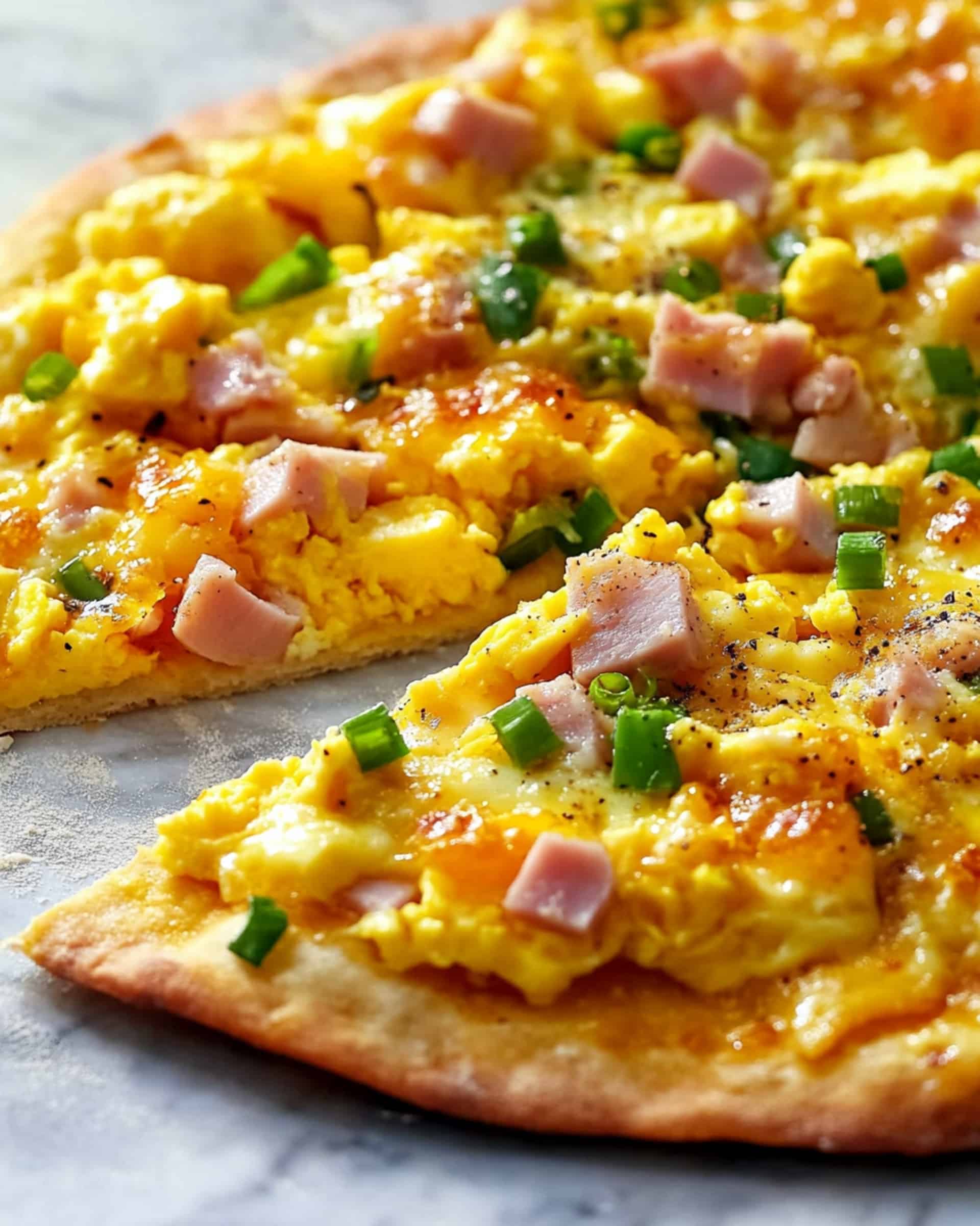 Easy Breakfast Pizza on a Tortilla Recipe