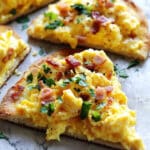 Easy Breakfast Pizza on a Tortilla Recipe