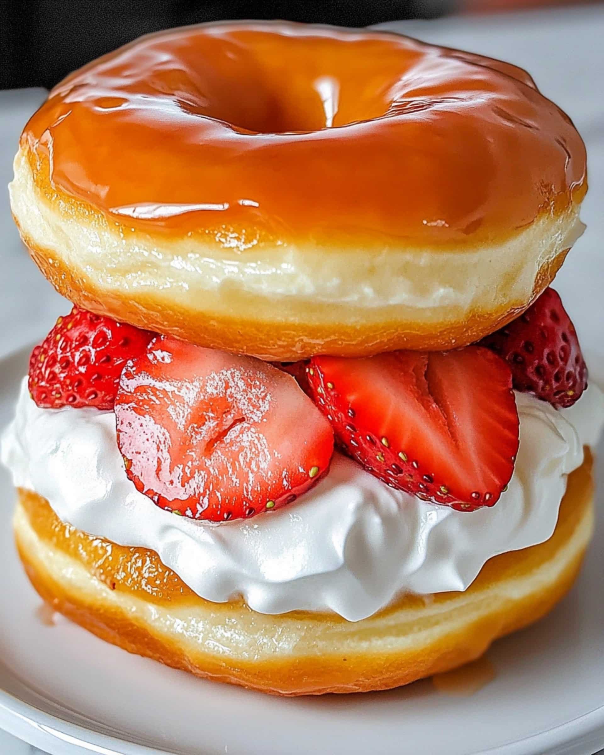 Glazed Donut Strawberry Shortcake Recipe