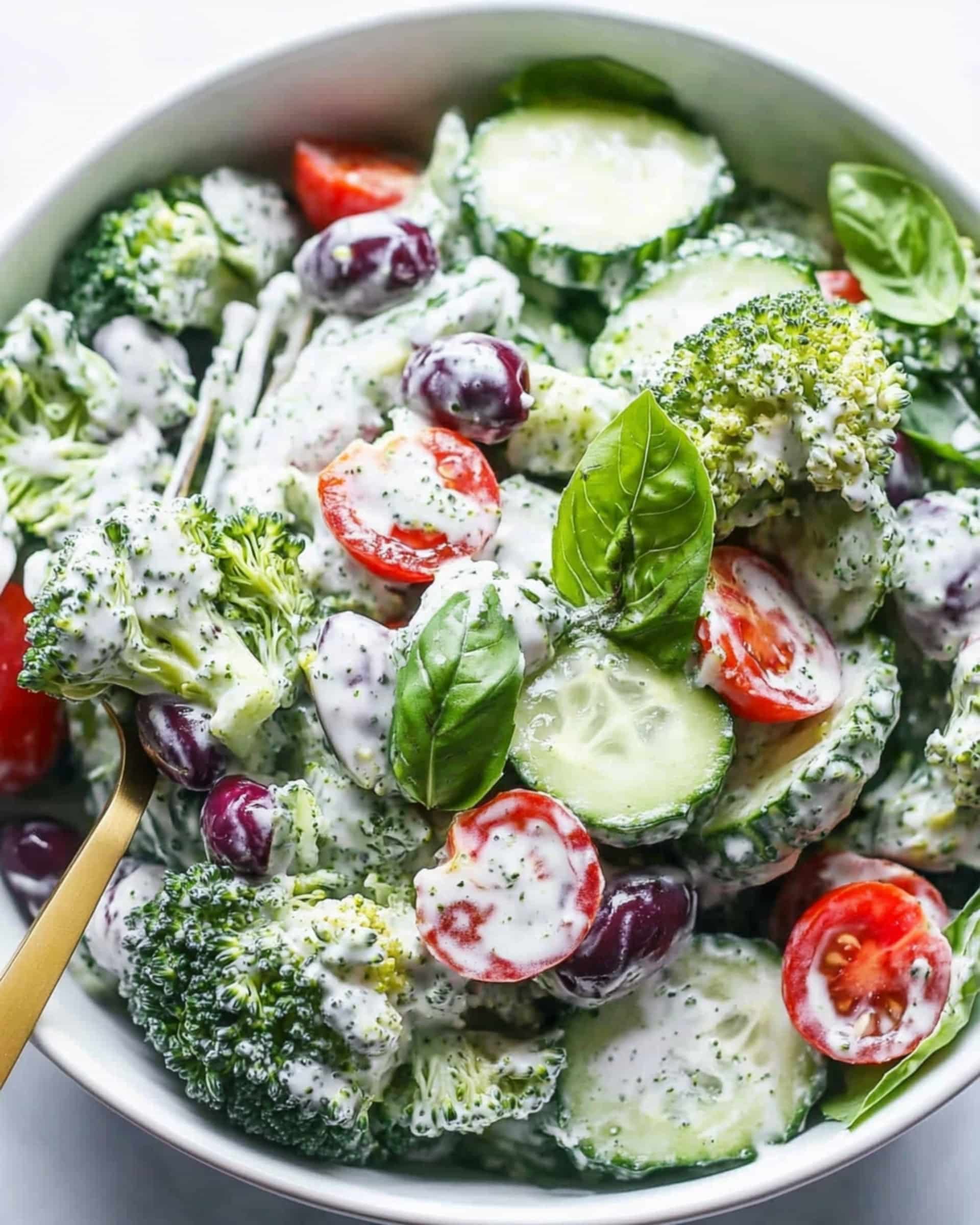 Greek Healthy Broccoli Salad Recipe