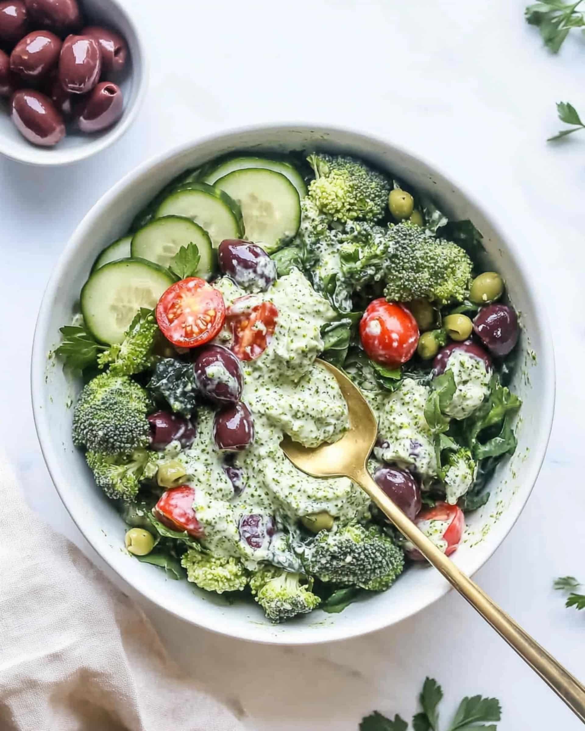 Greek Healthy Broccoli Salad Recipe