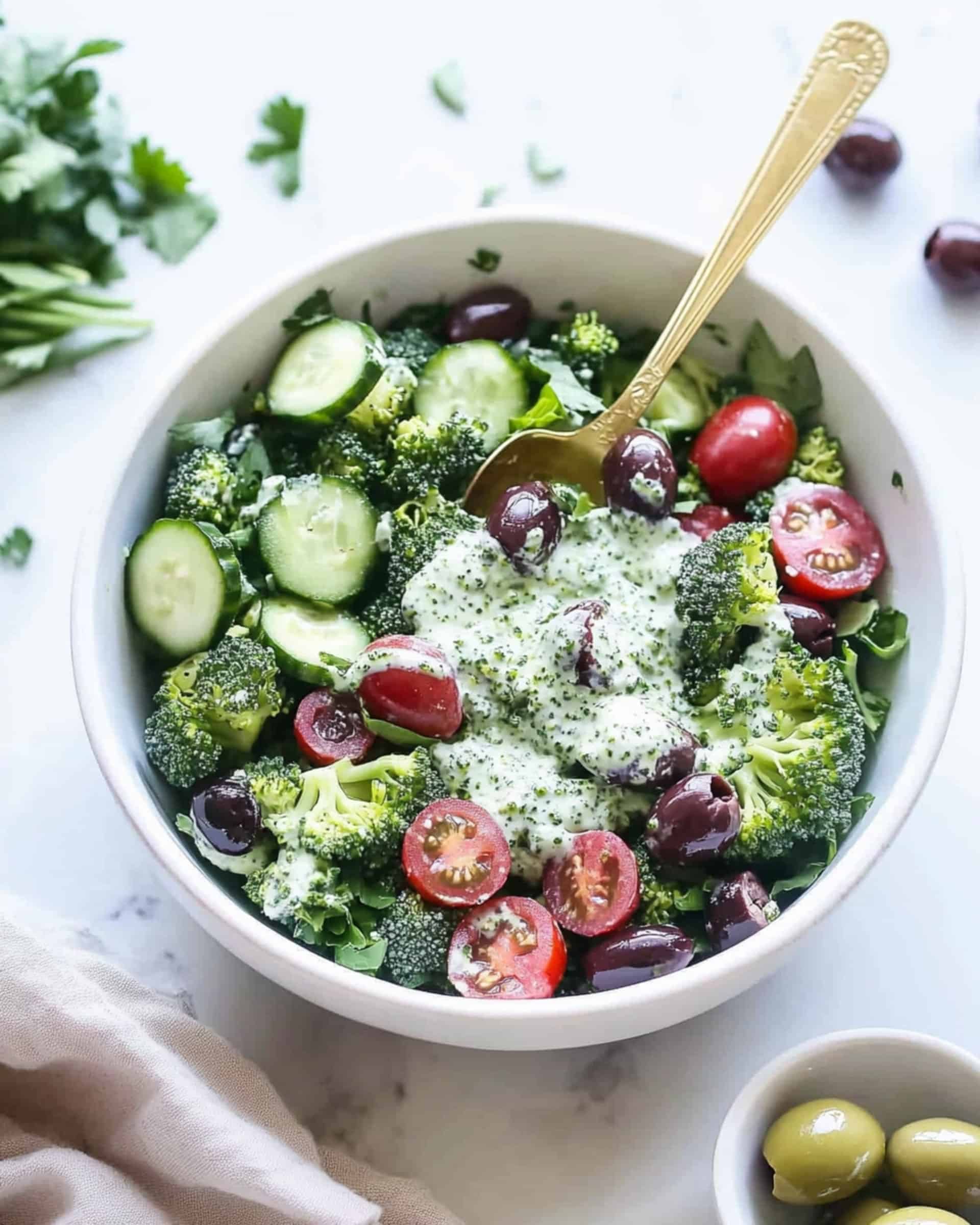 Greek Healthy Broccoli Salad Recipe