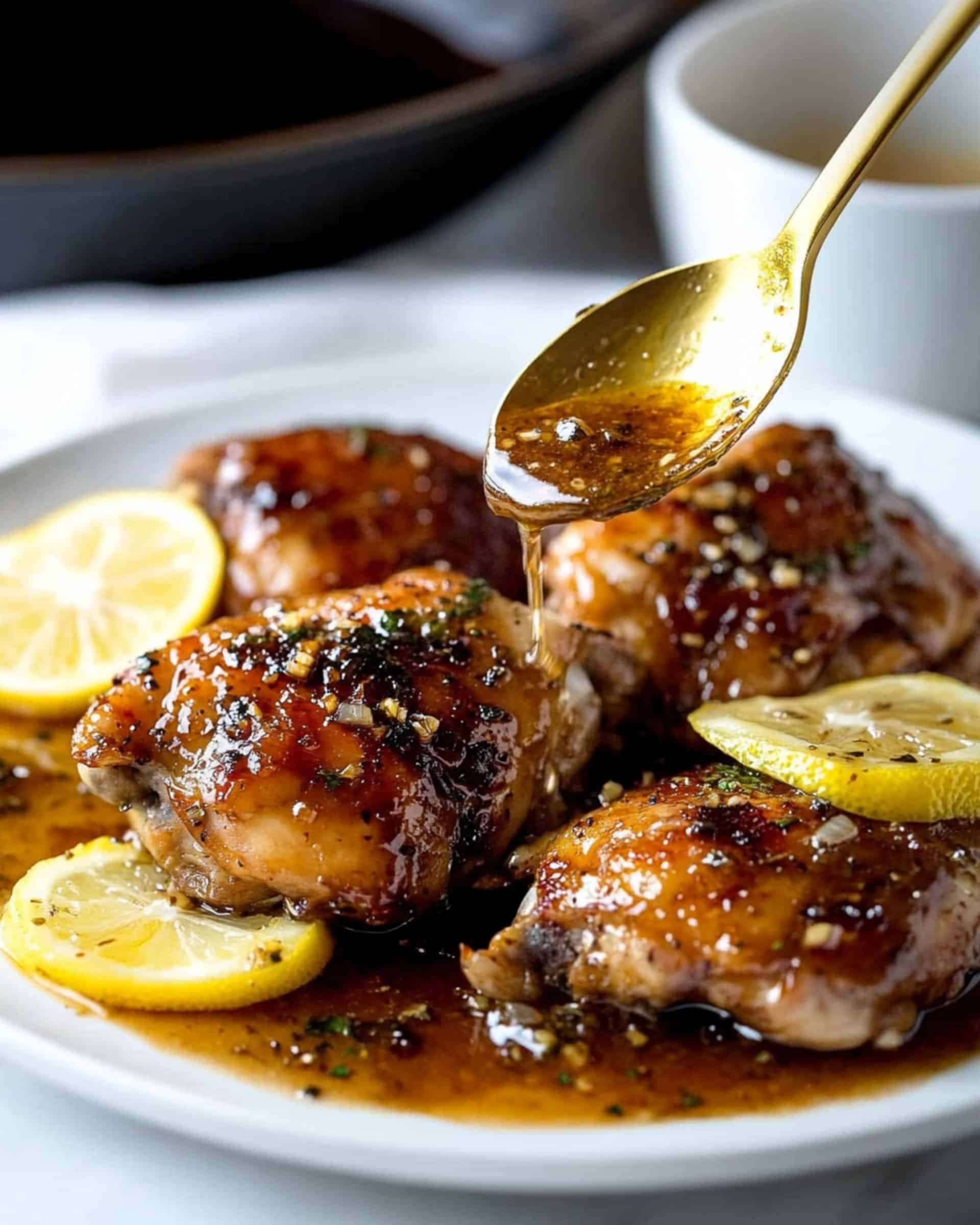 Honey Garlic Lemon Pepper Chicken Thighs Recipe