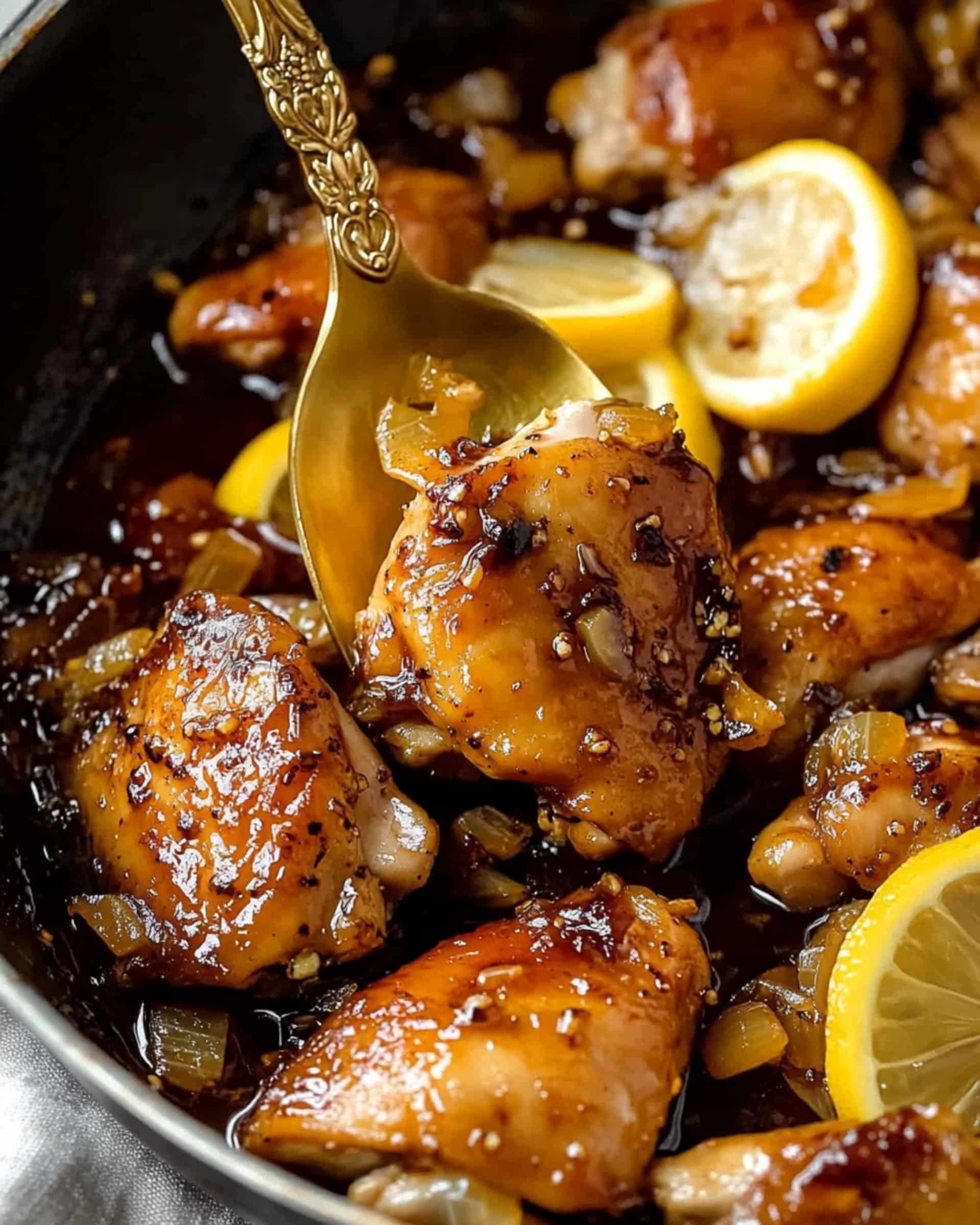 Honey Garlic Lemon Pepper Chicken Thighs Recipe