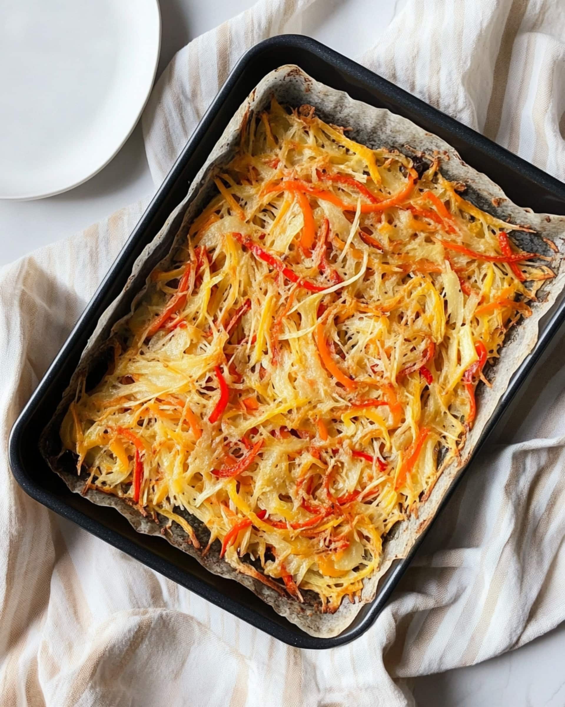 Italian Bell Pepper and Onion Scarpaccia Recipe