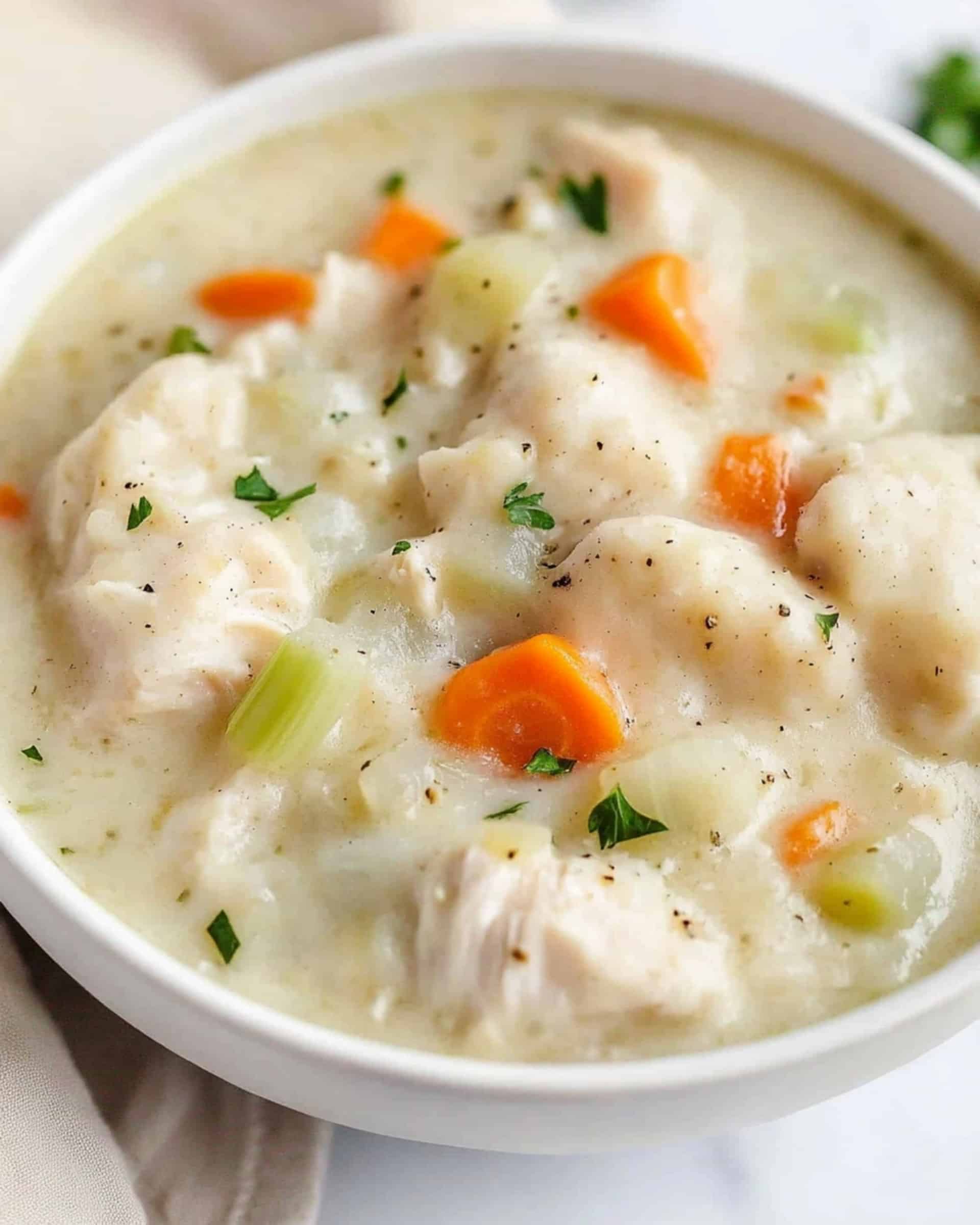 Leftover Turkey and Stuffing Dumpling Soup Recipe