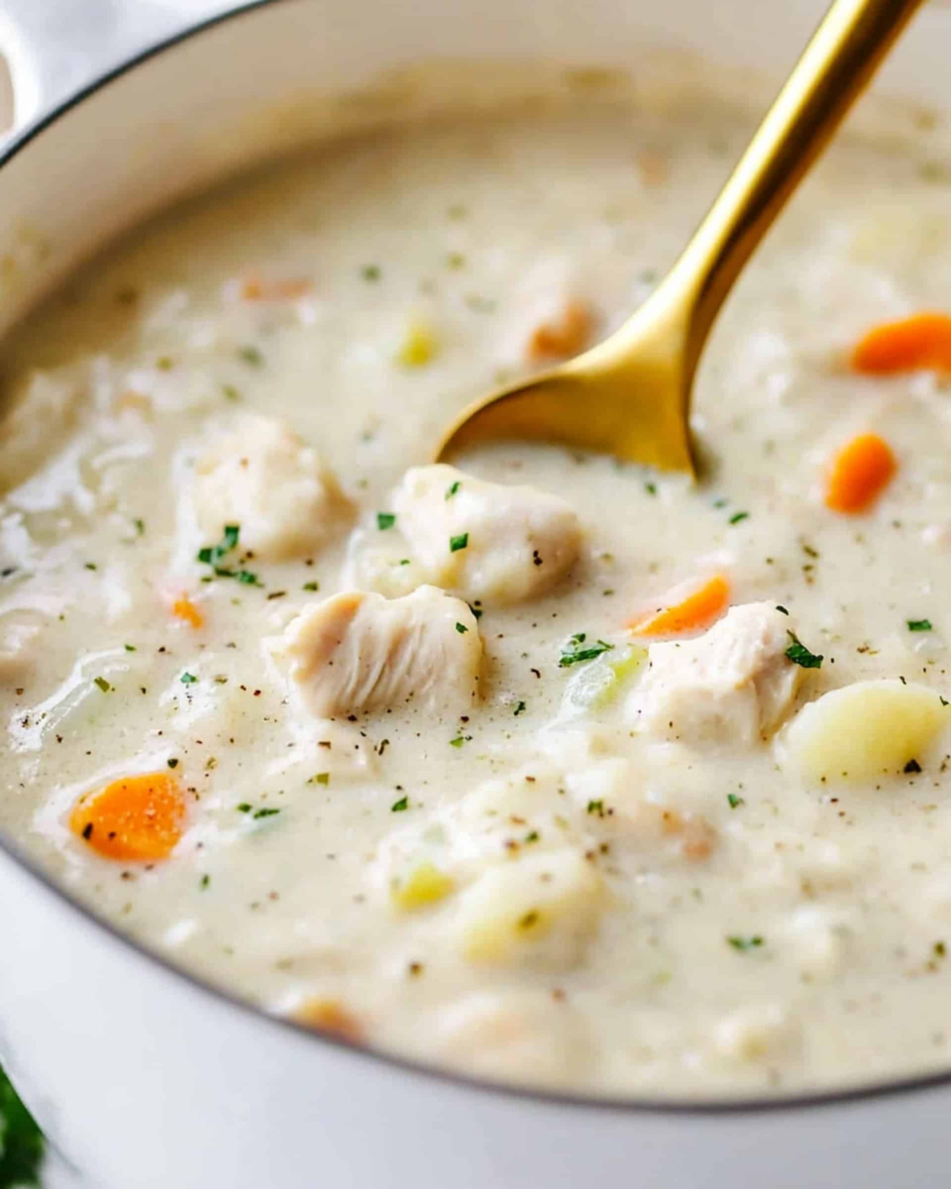 Leftover Turkey and Stuffing Dumpling Soup Recipe