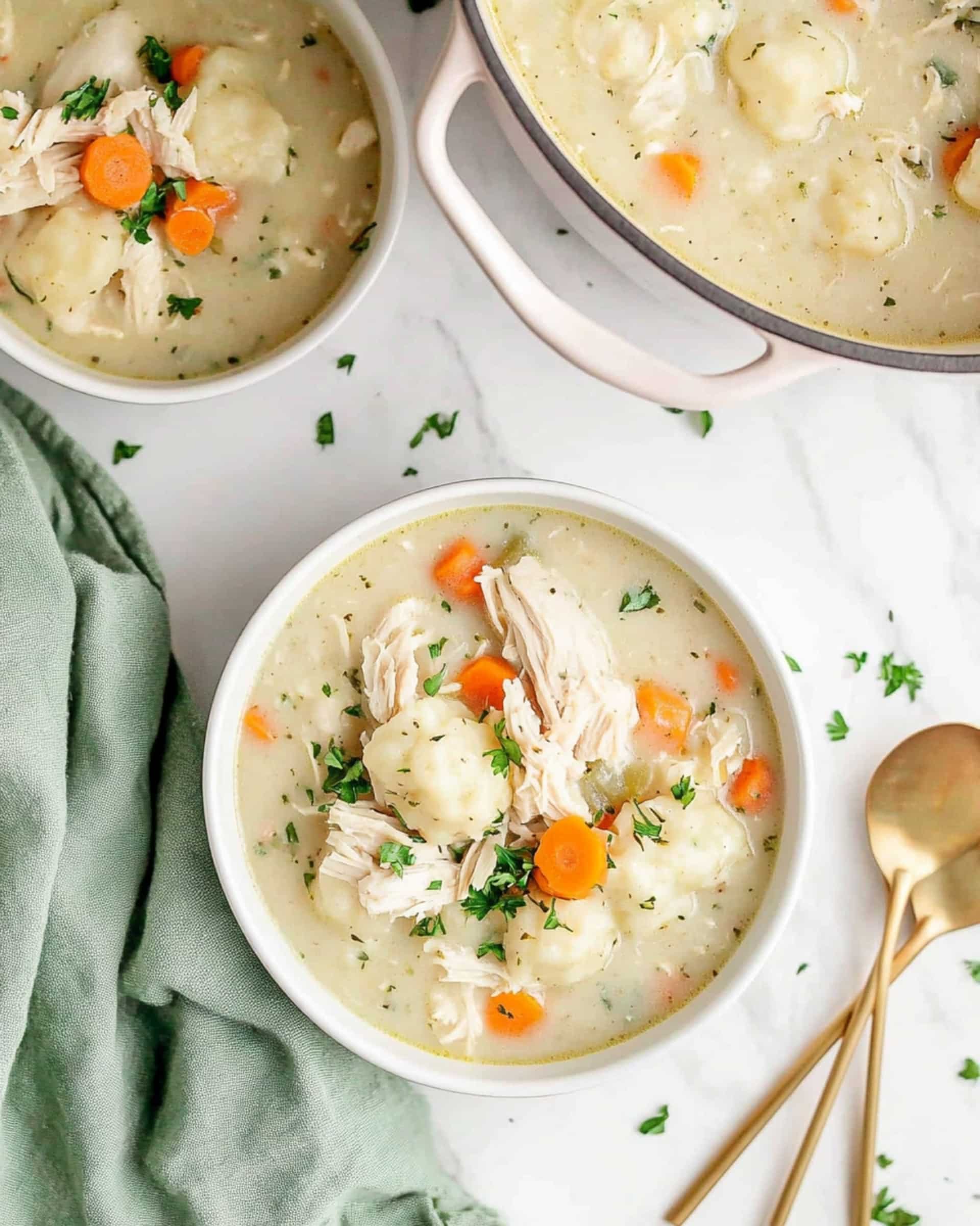 Leftover Turkey and Stuffing Dumpling Soup Recipe