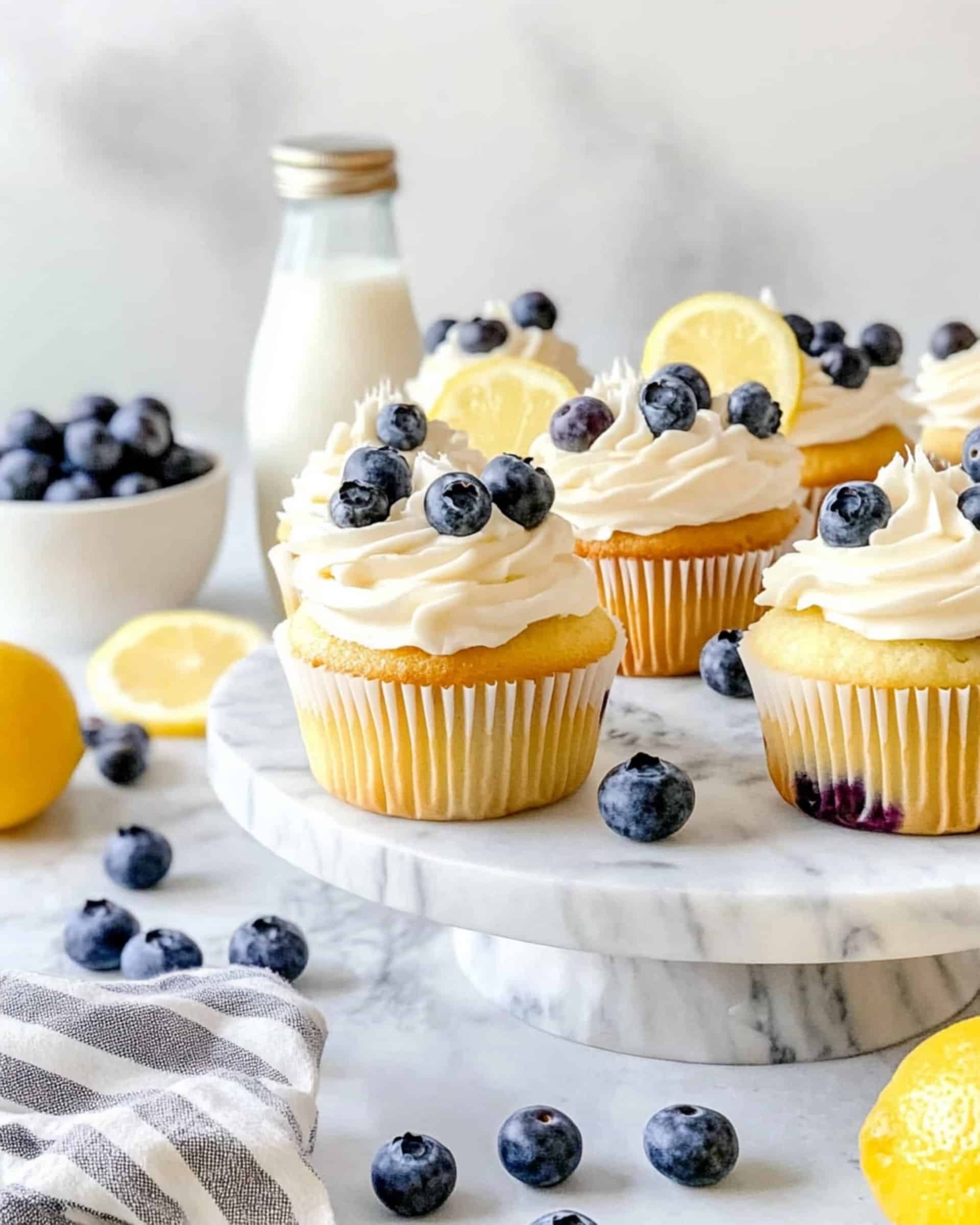 Lemon Blueberry Cupcakes Recipe