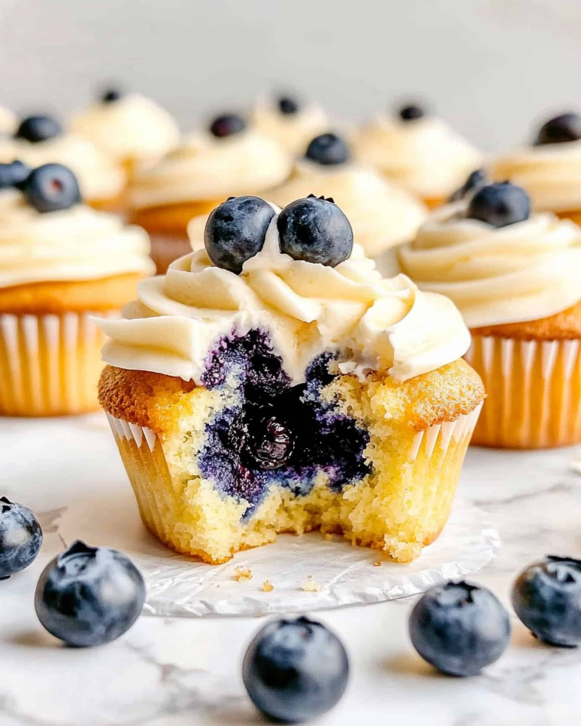Lemon Blueberry Cupcakes Recipe