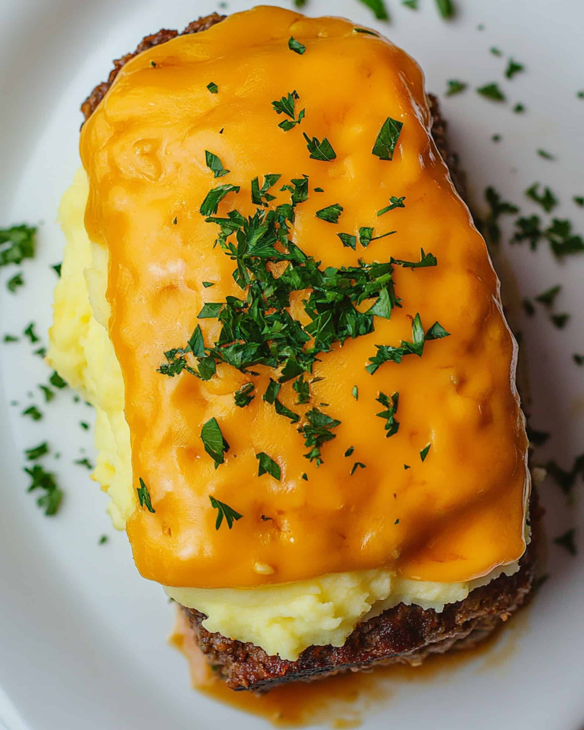 Meatloaf with Mashed Potatoes and Cheese Recipe