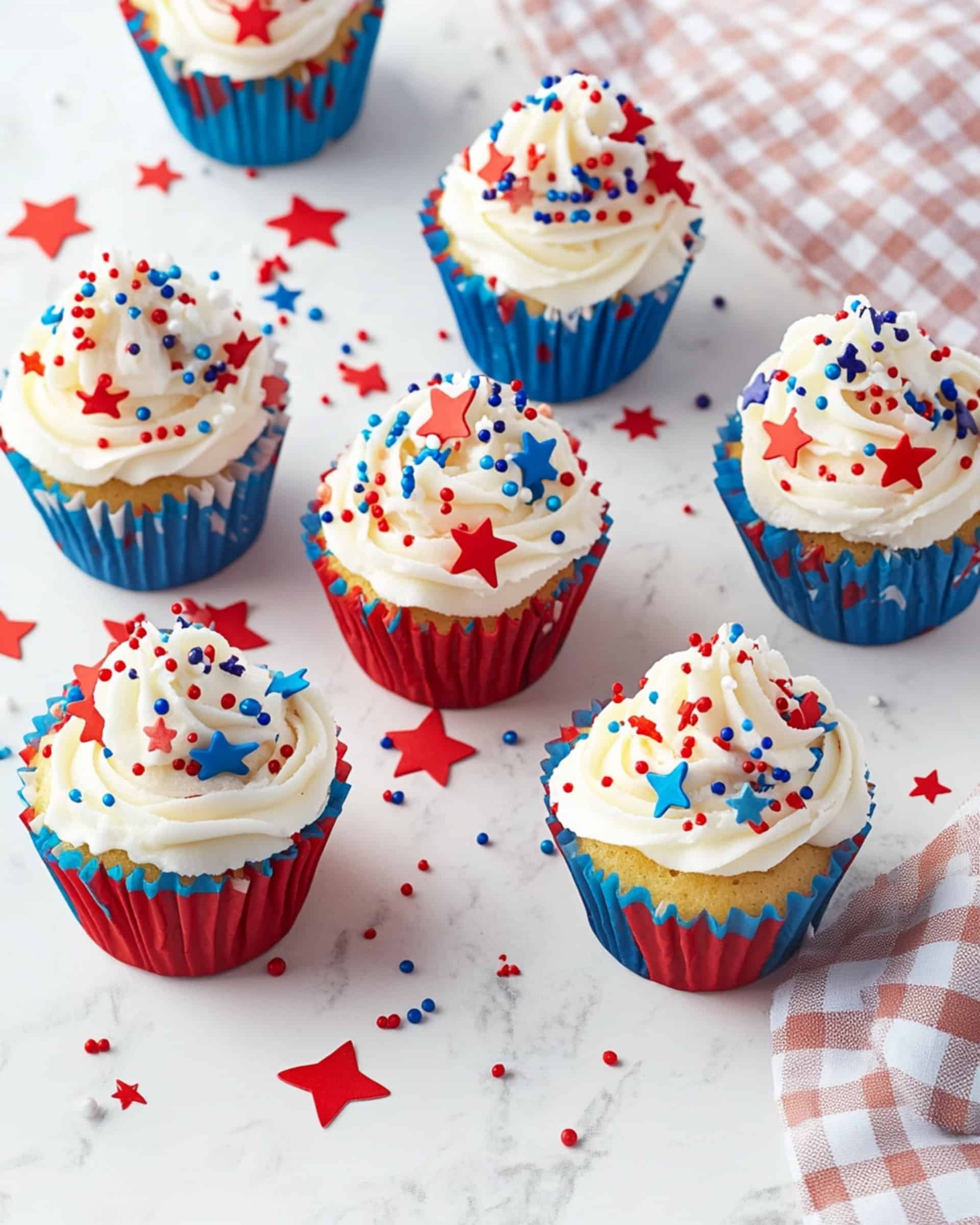 Mini 4th of July Cupcakes Recipe