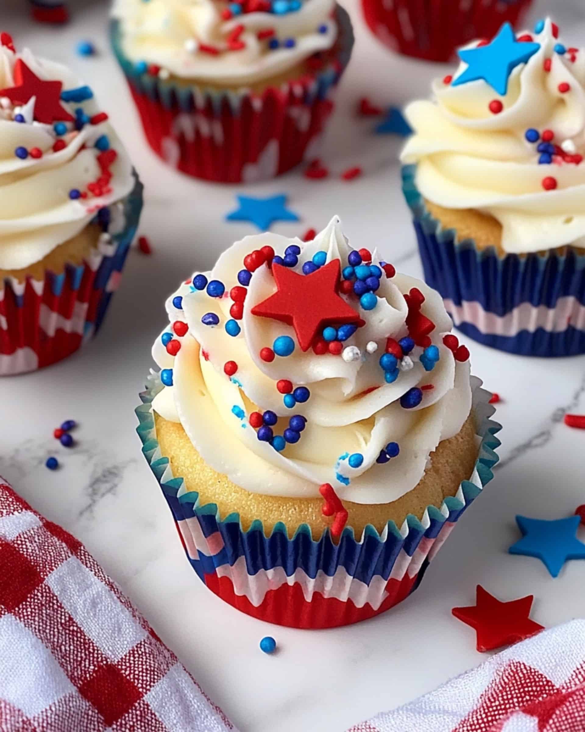 Mini 4th of July Cupcakes Recipe