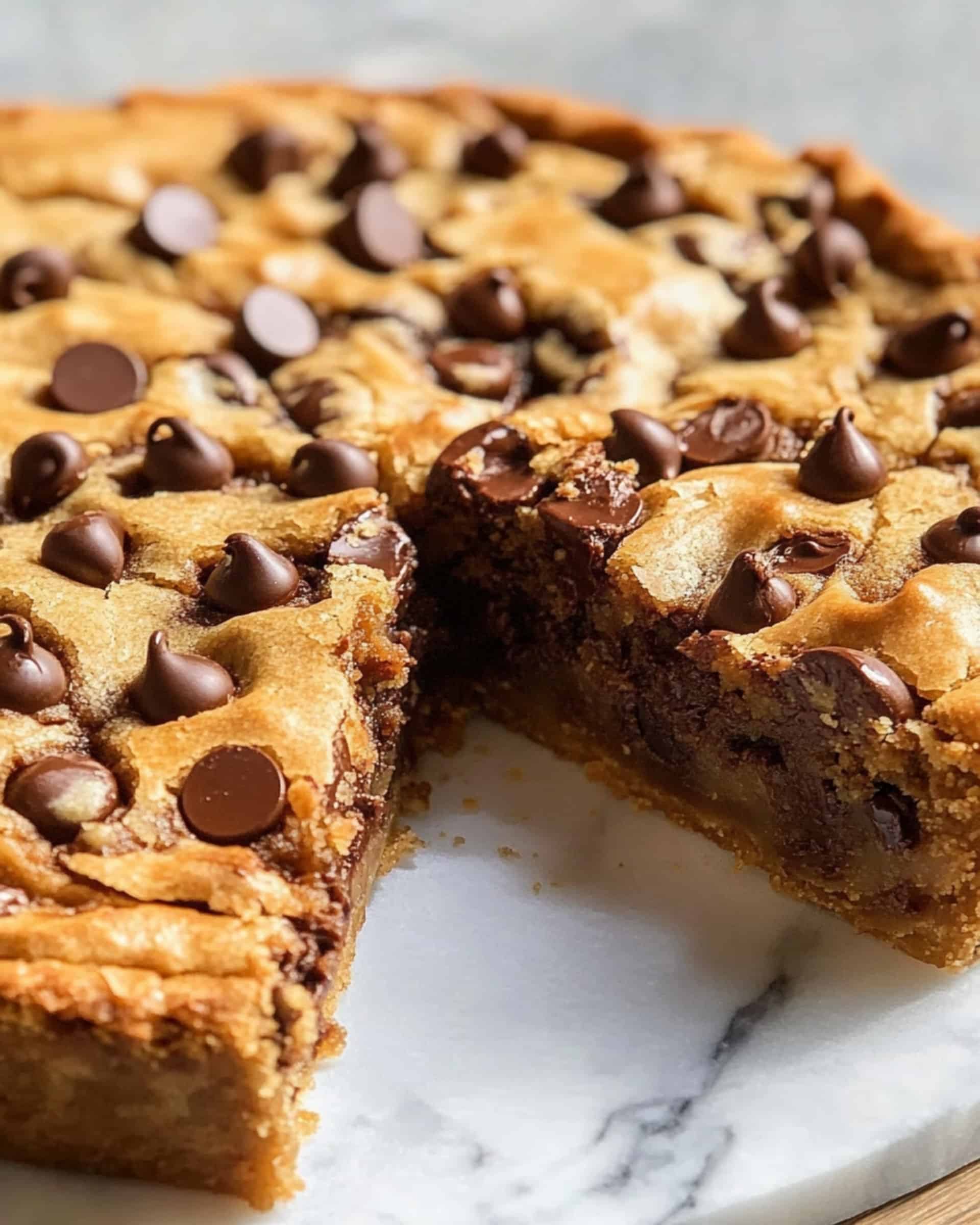 Nutella Stuffed Cookie Pie Recipe