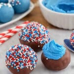Patriotic Chocolate Cake Balls Recipe