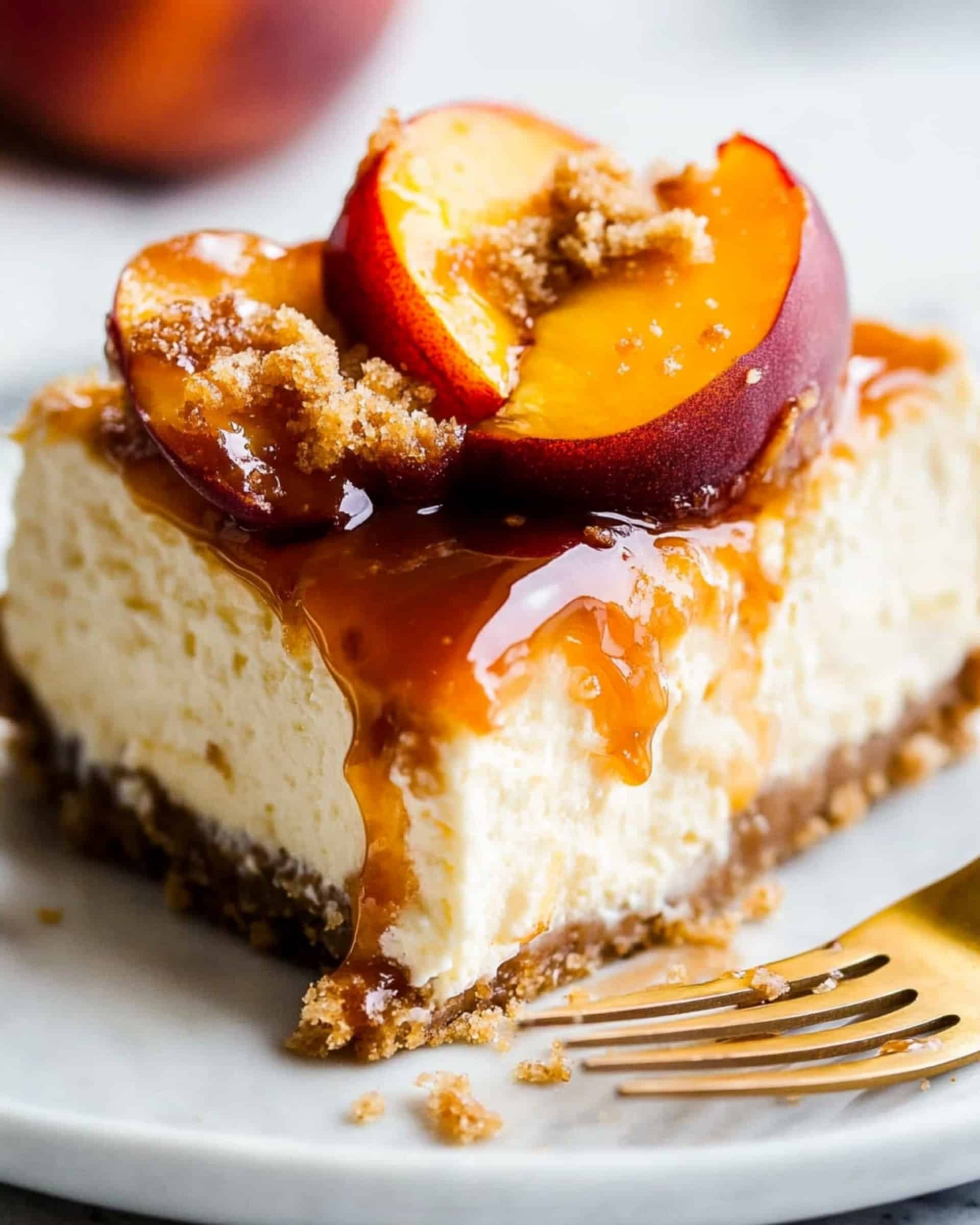 Peach Cobbler Cheesecake Recipe