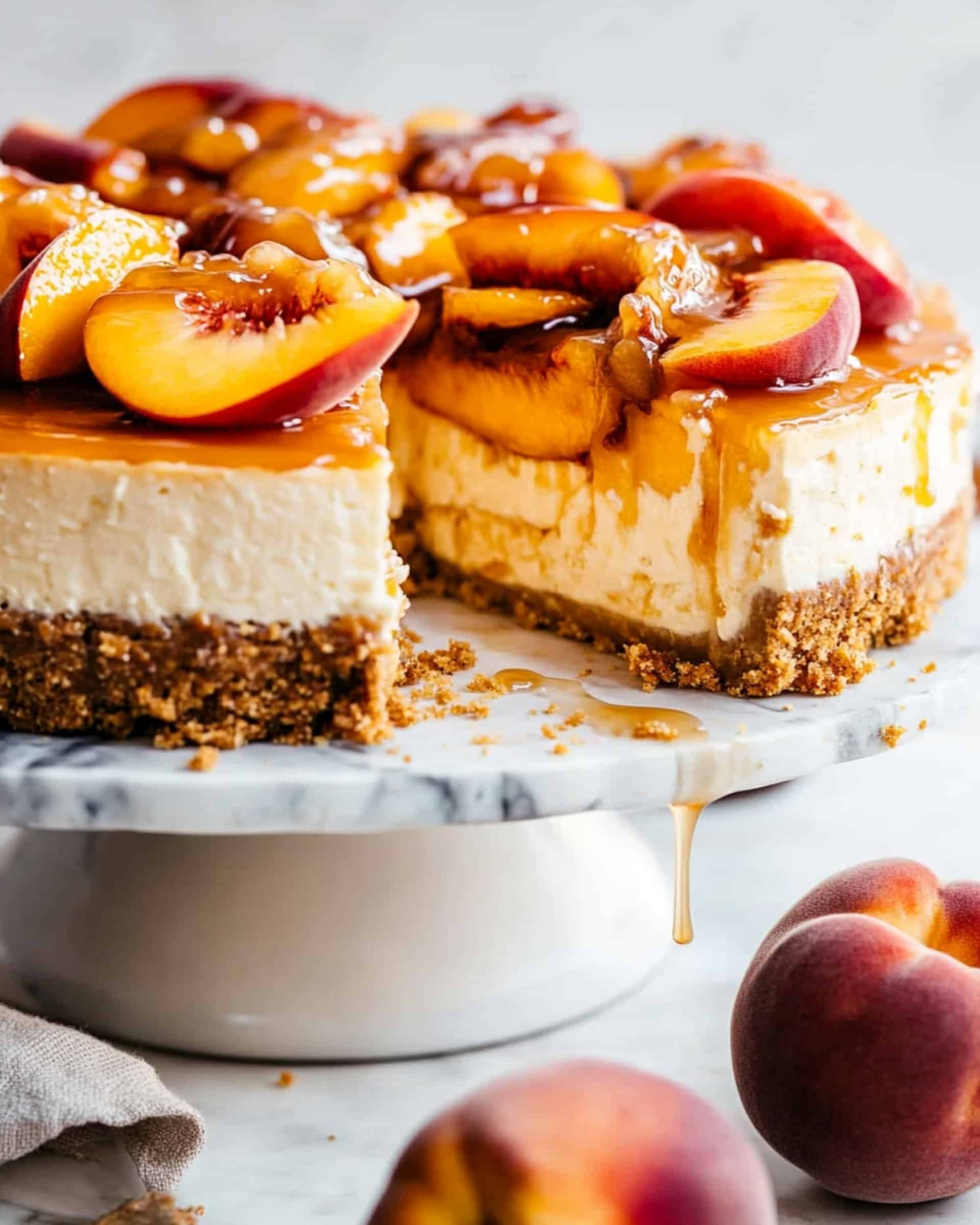 Peach Cobbler Cheesecake Recipe