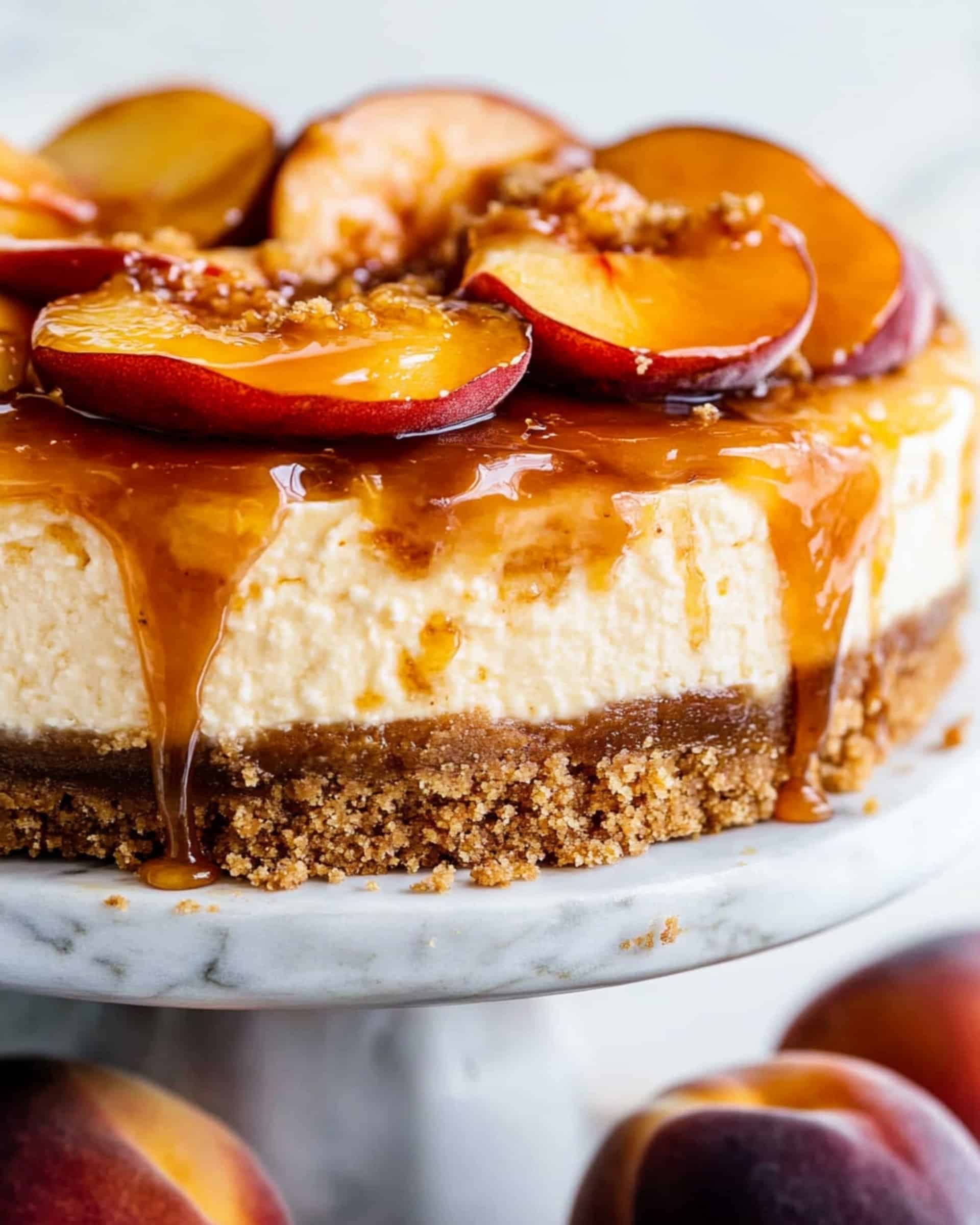 Peach Cobbler Cheesecake Recipe