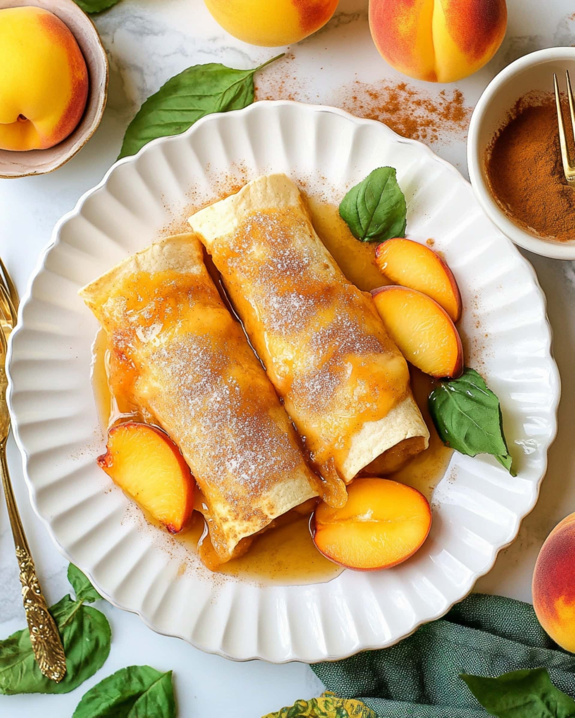 Peach Pie Enchiladas Recipe