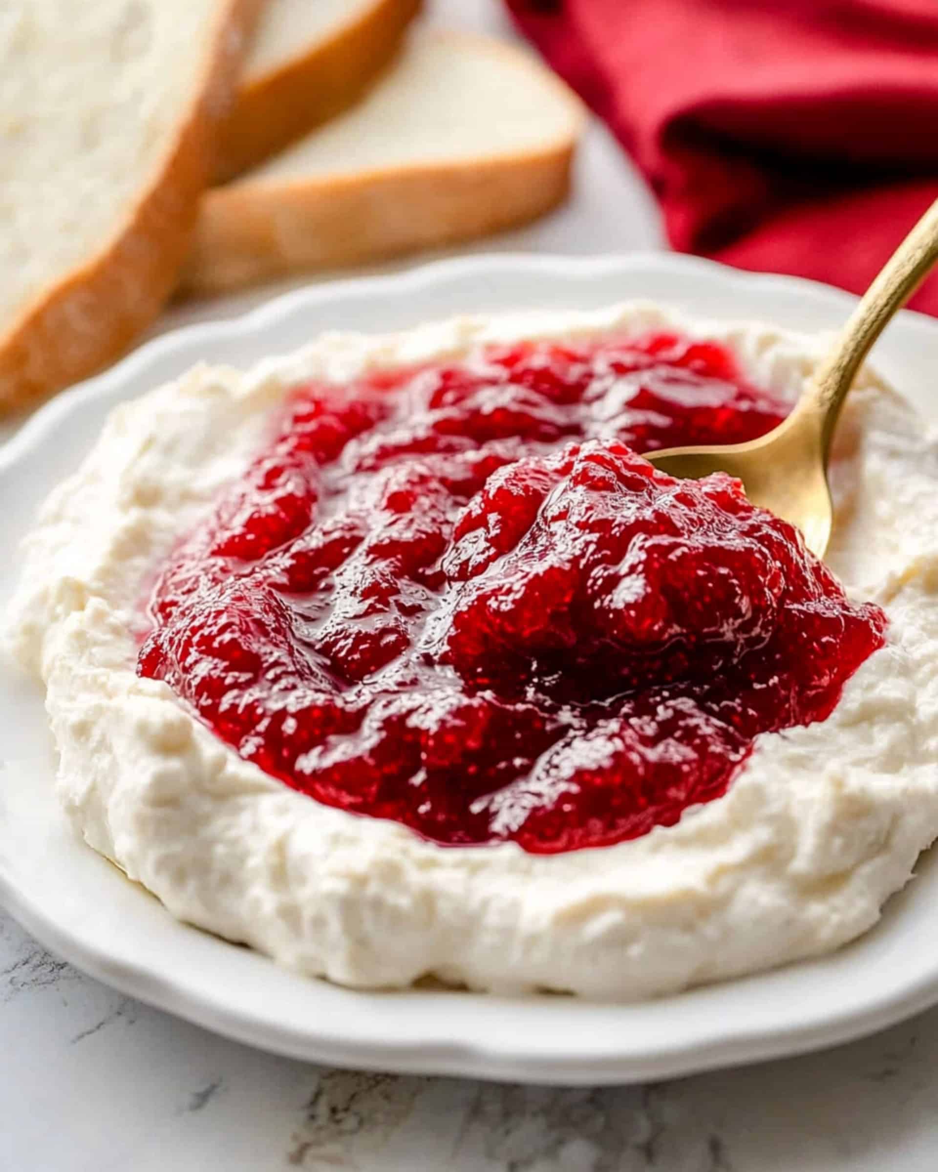 Rhubarb Honey Goat Cheese Appetizer Recipe
