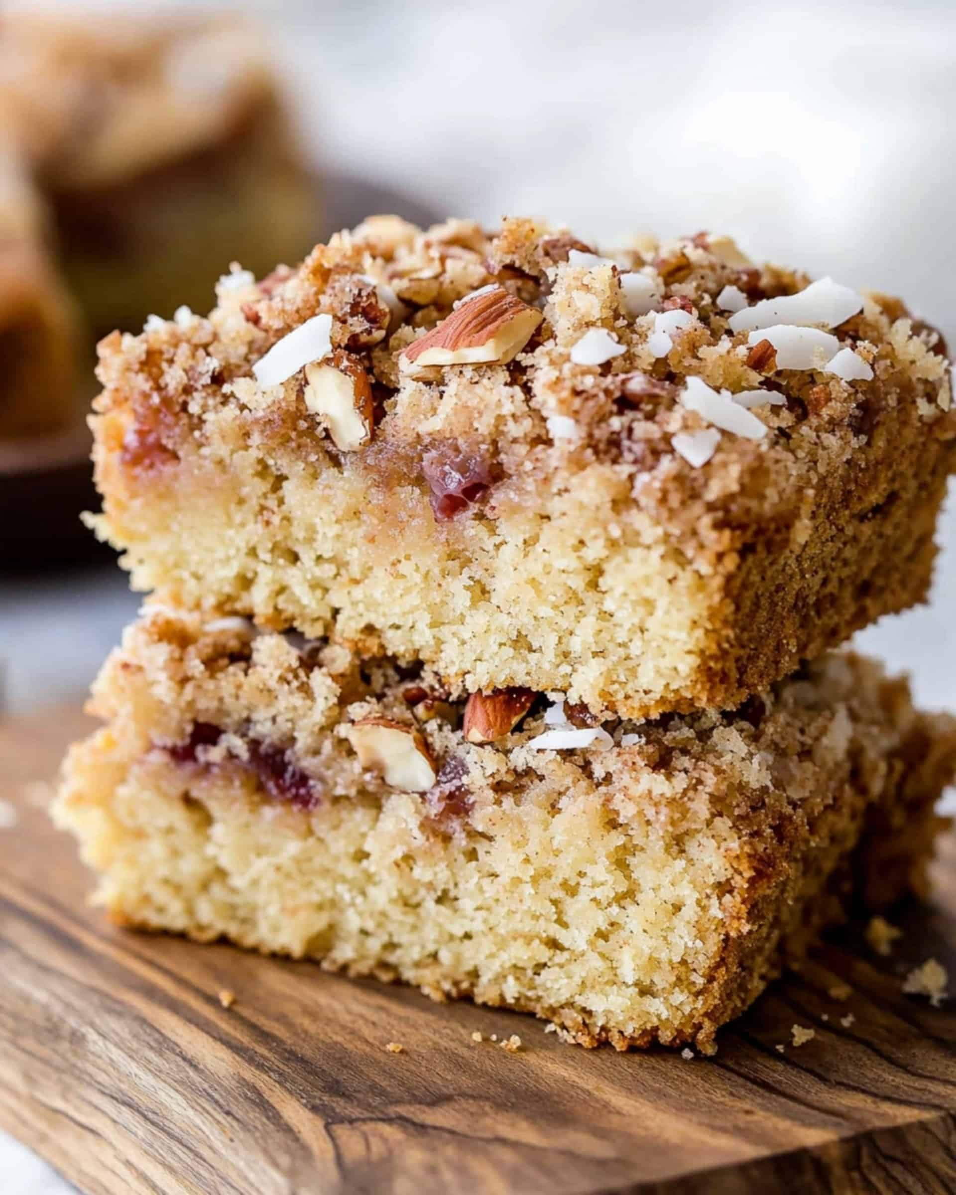 Rhubarb Streusel Coffee Cake Recipe