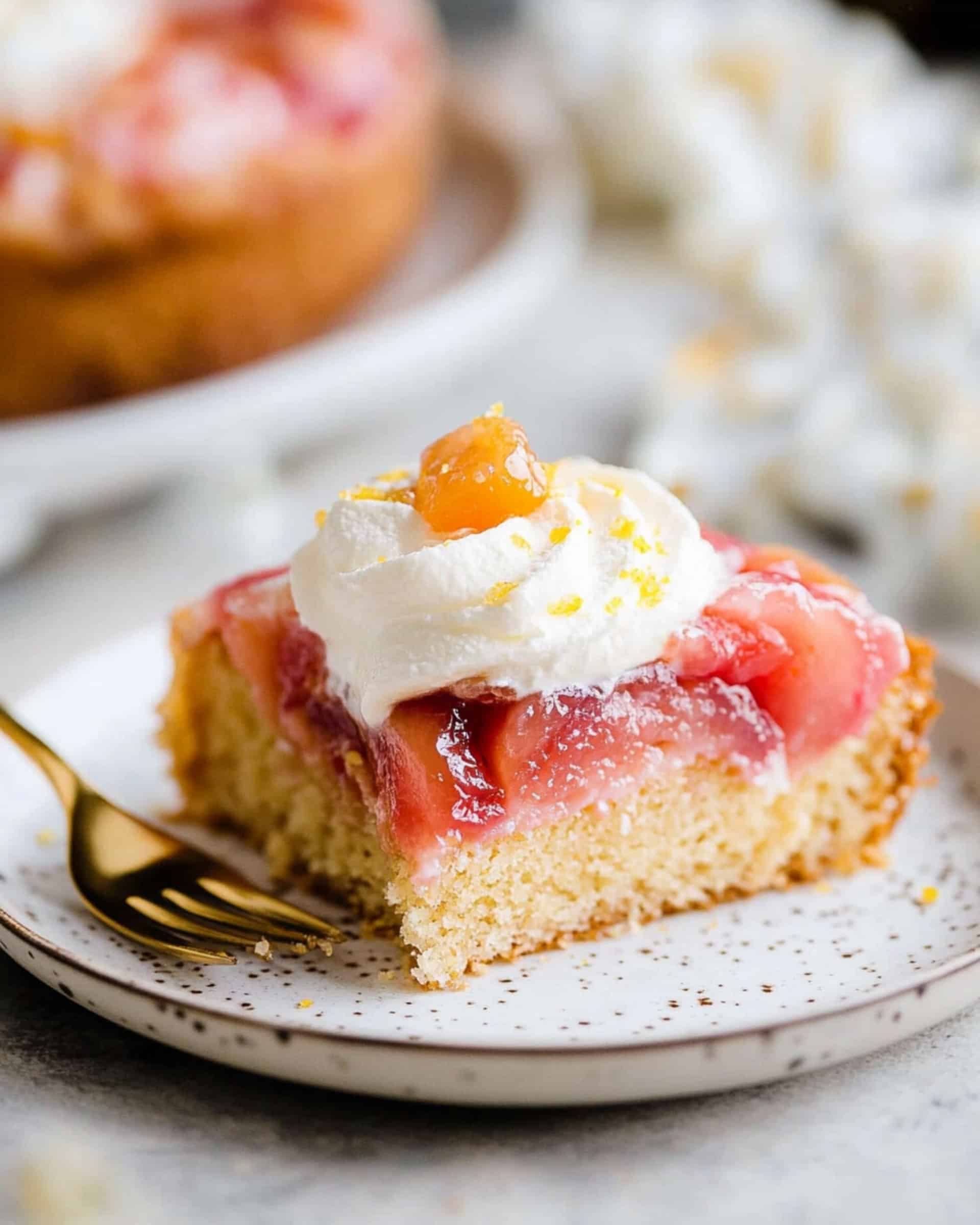 Rhubarb Upside Down Cake Recipe