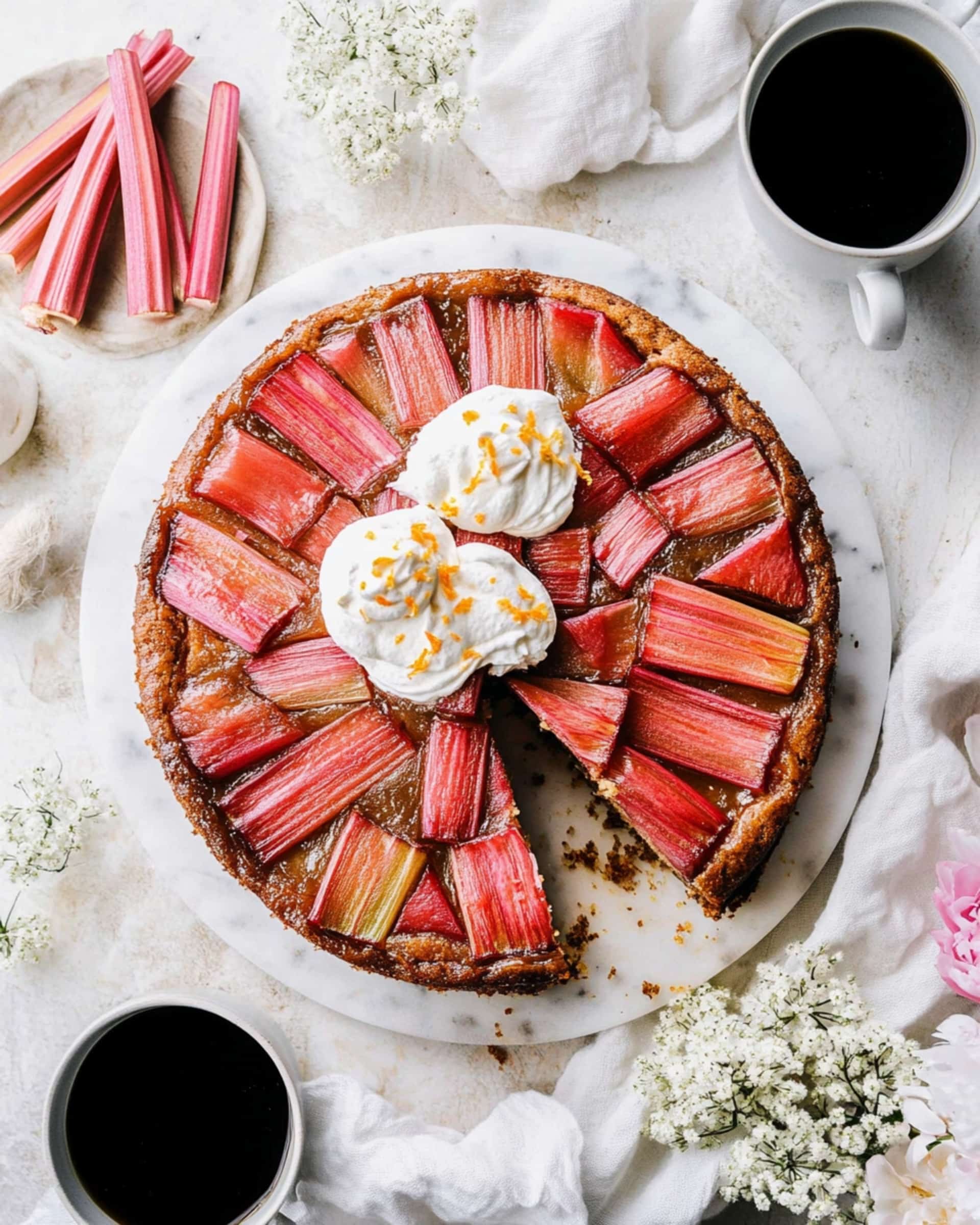 Rhubarb Upside Down Cake Recipe