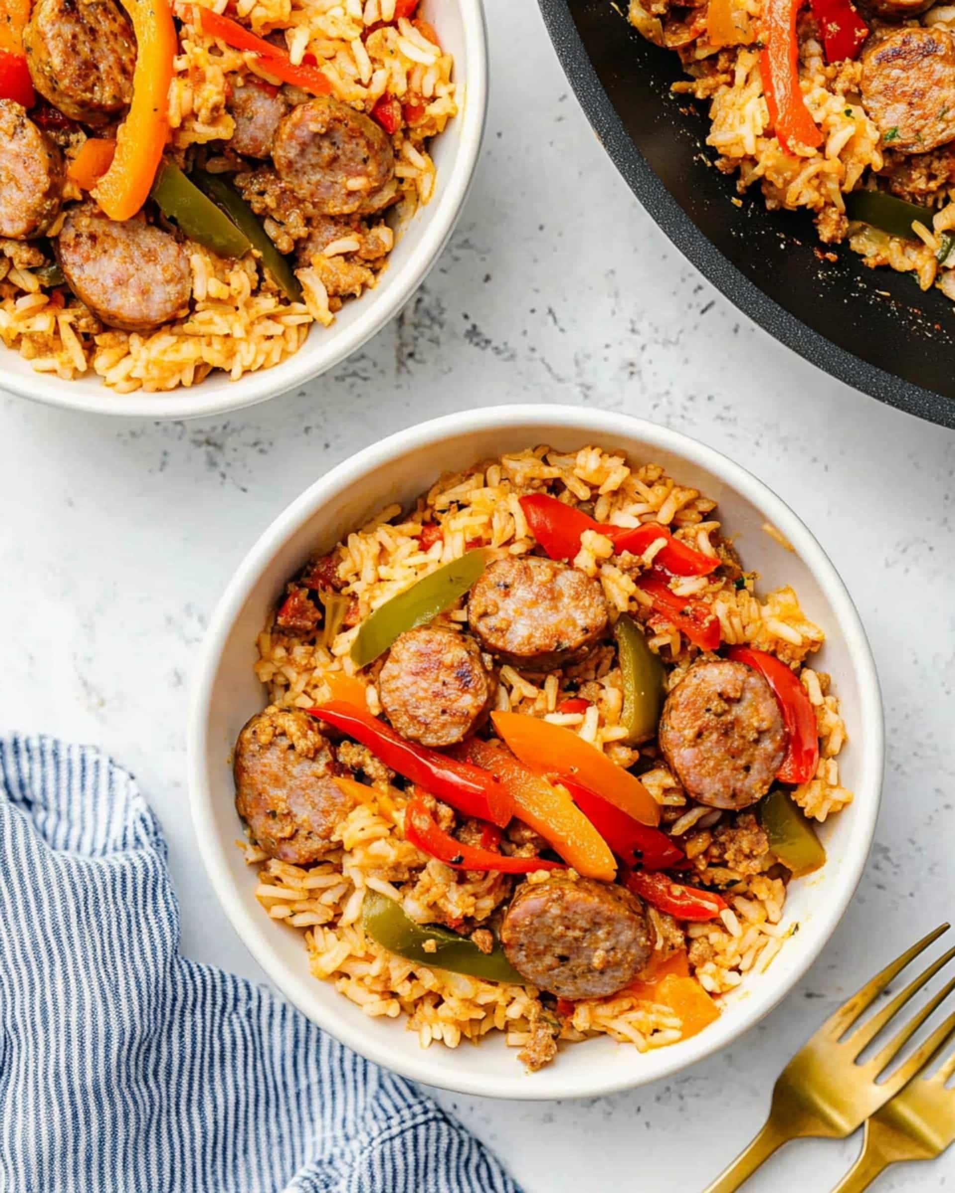 Smoked Sausage and Peppers with Rice Recipe