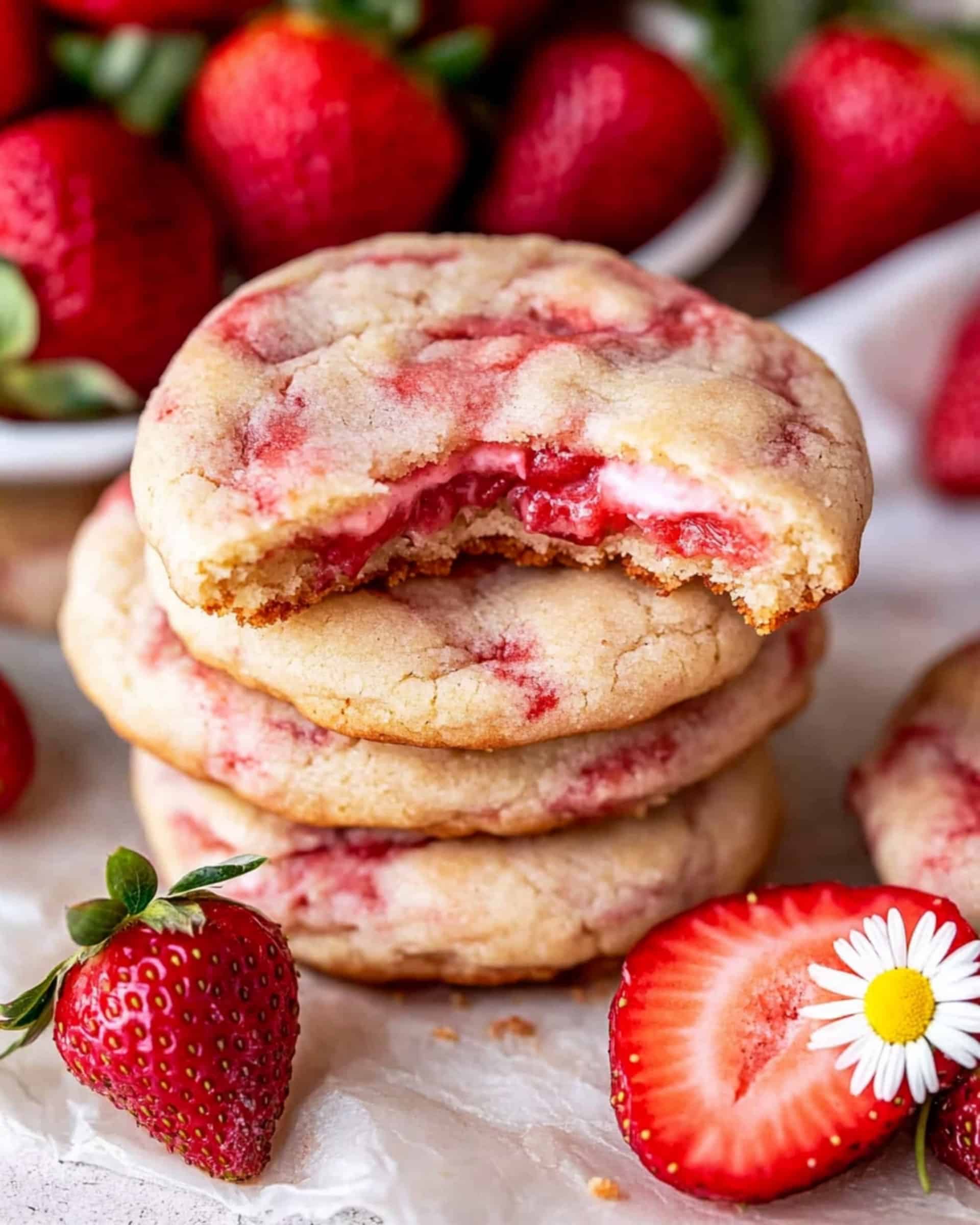 Strawberry Cheesecake Cookies Recipe