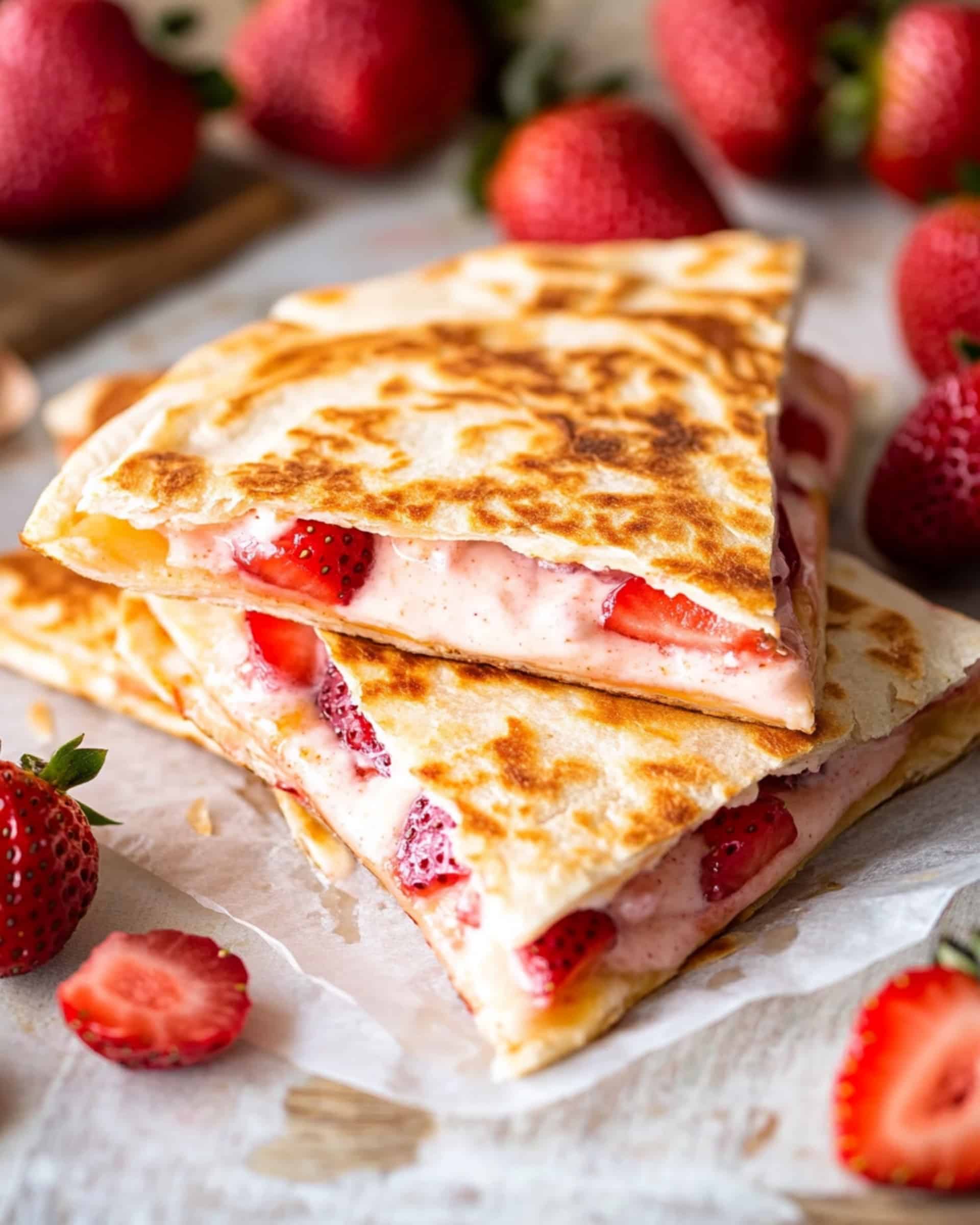 Strawberry Cheesecake Quesadilla Recipe