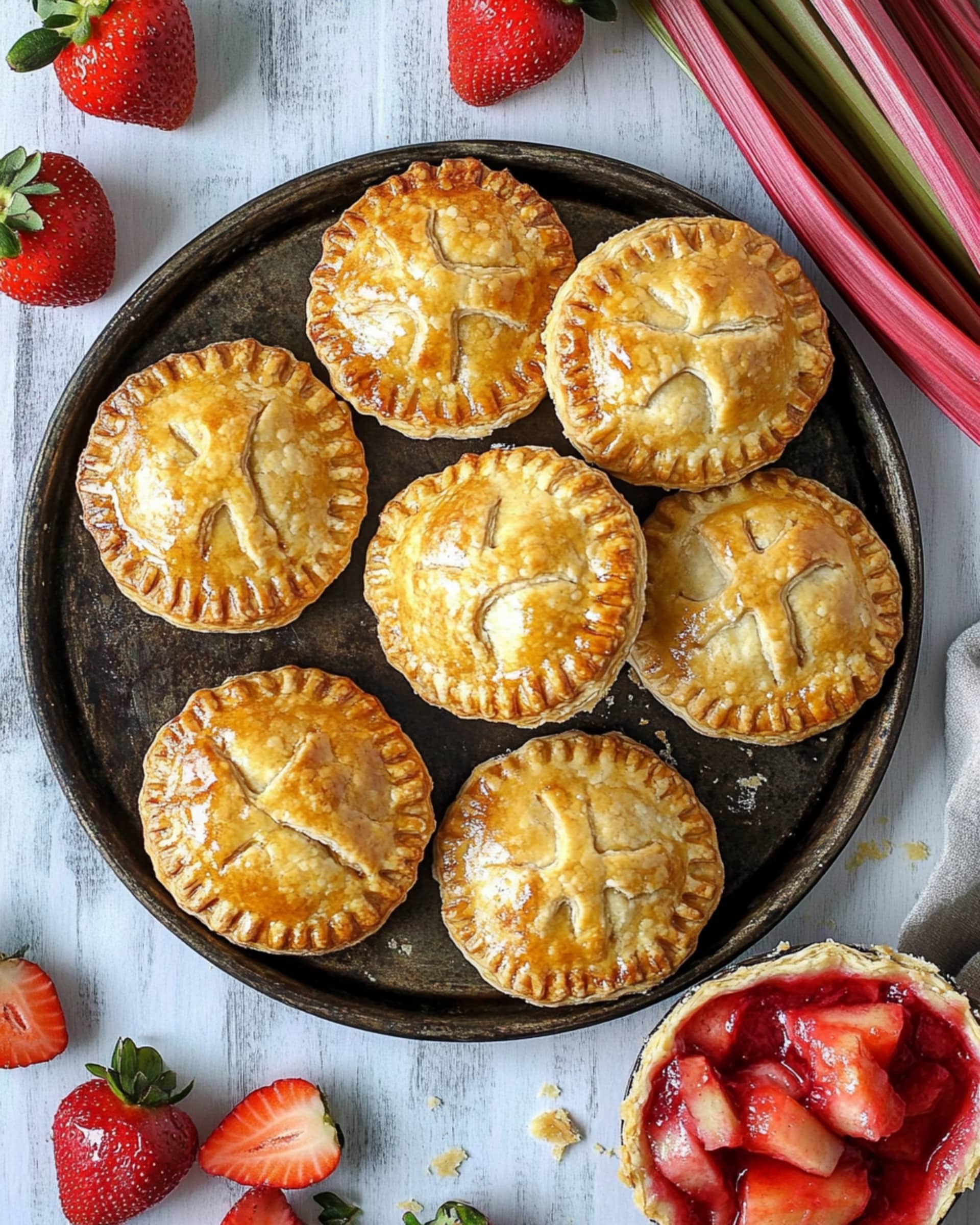 Strawberry Rhubarb Hand Pies Recipe
