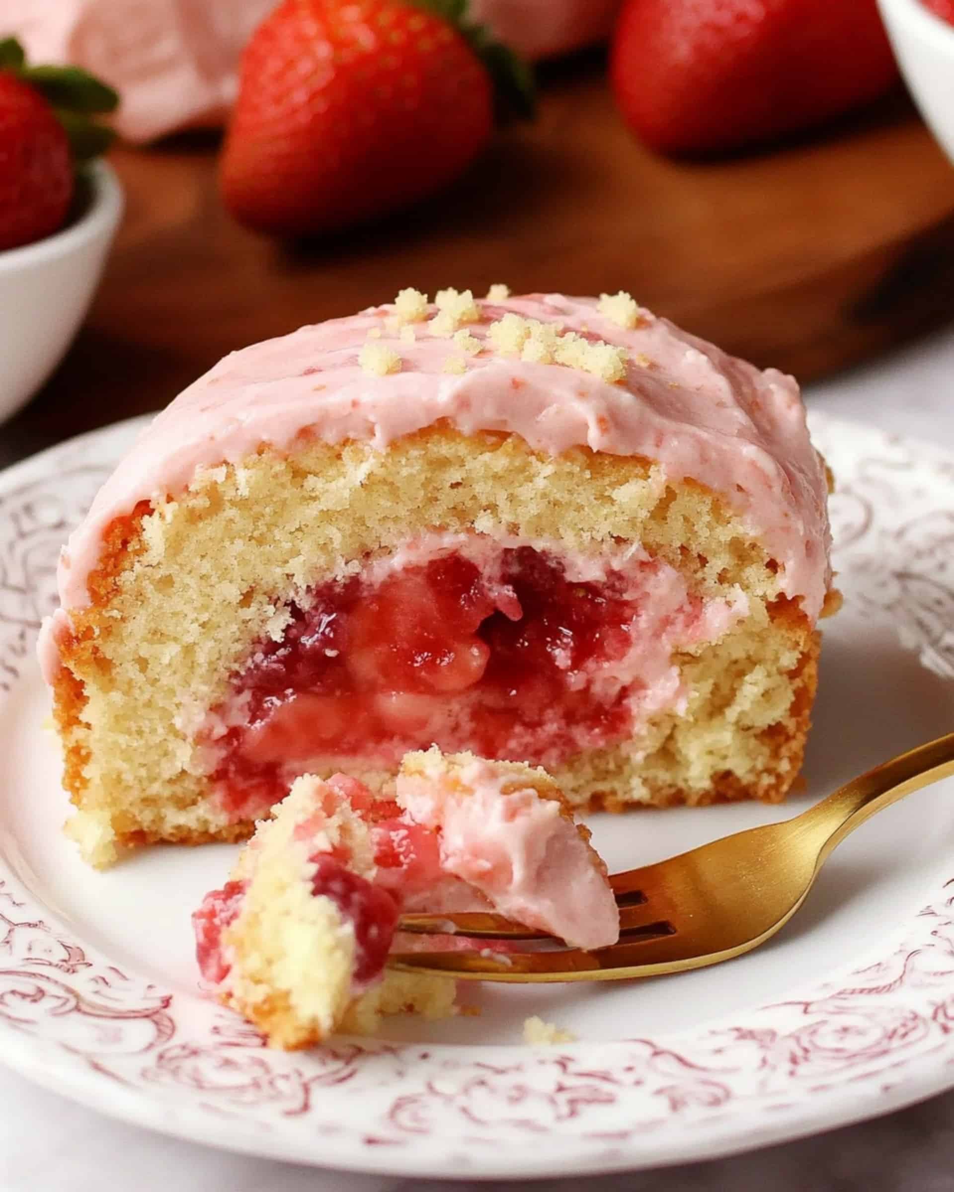 Strawberry Shortcake Swiss Roll Recipe