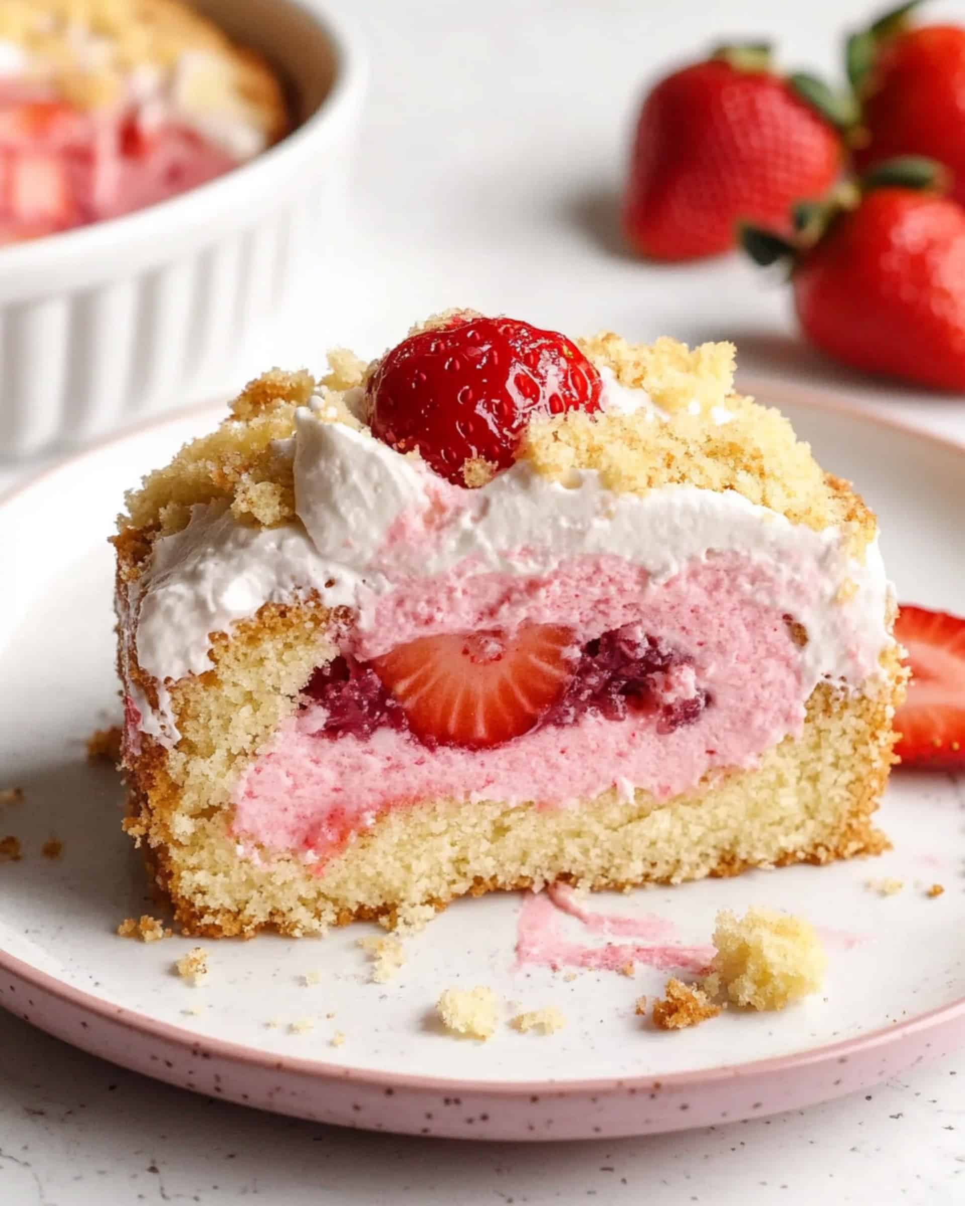 Strawberry Shortcake Swiss Roll Recipe