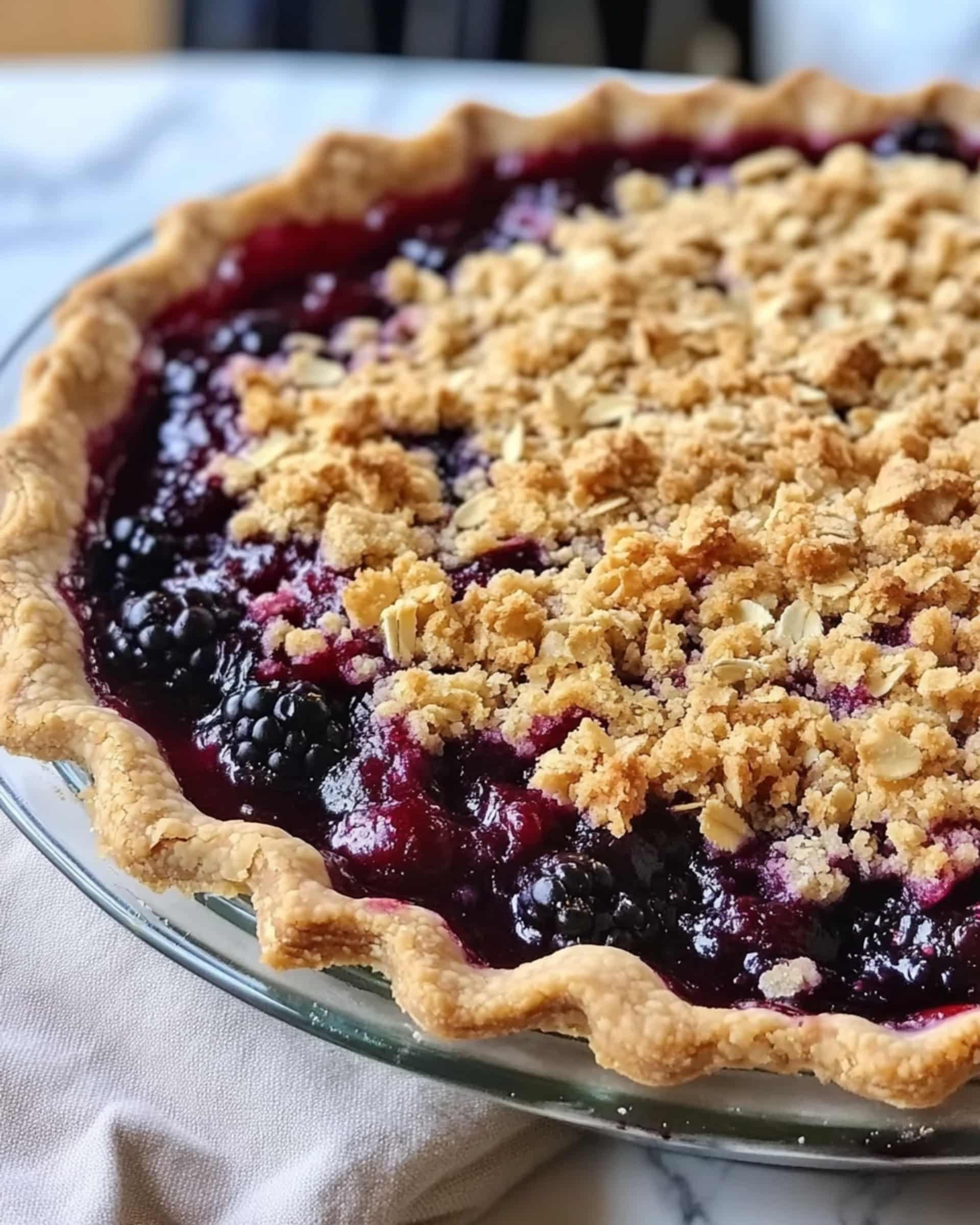 Triple Berry Rhubarb Pie Recipe