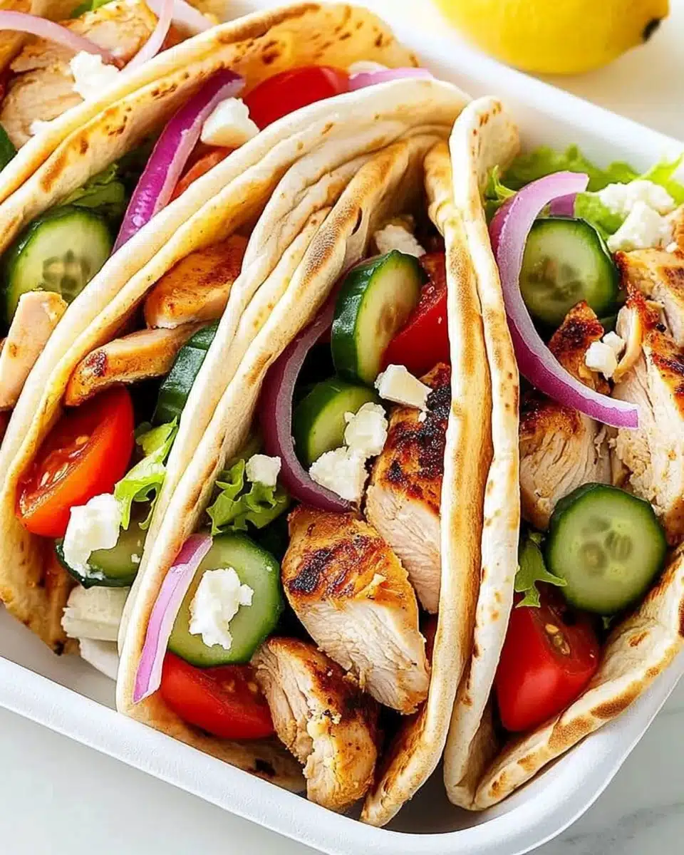 Chicken Pitas Recipe