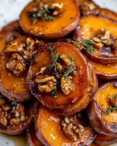 Walnut Maple Roasted Sweet Potatoes Recipe