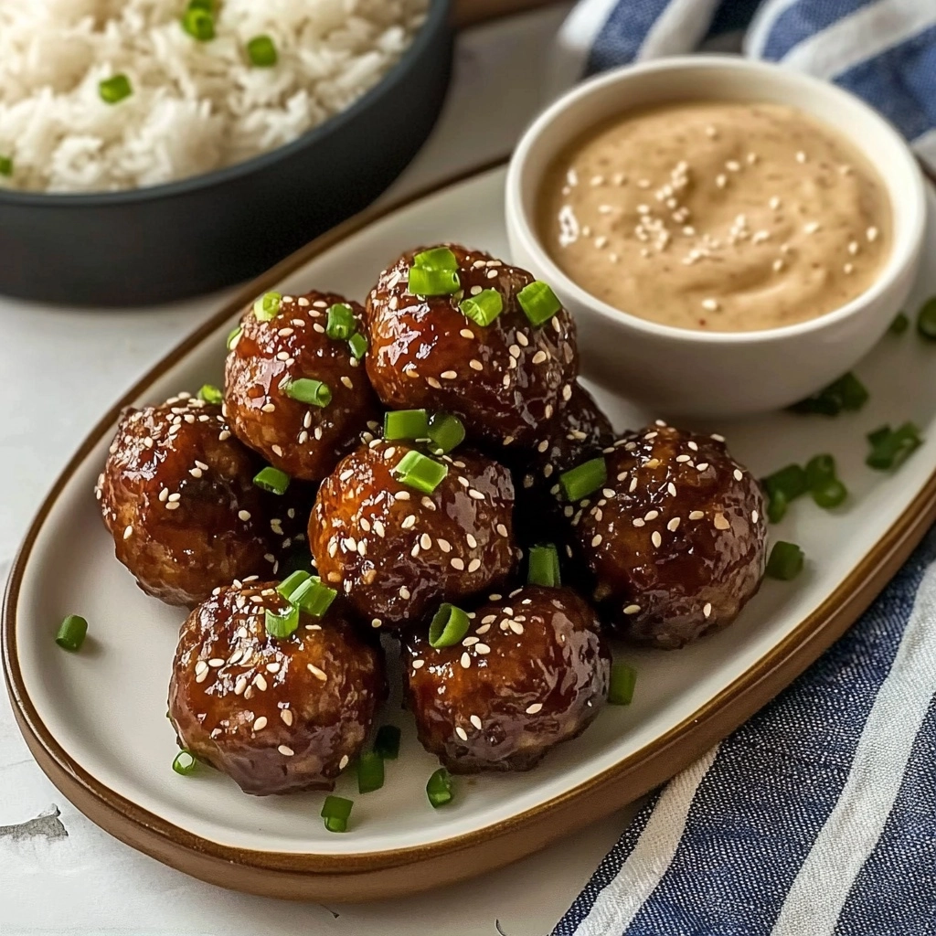 Korean BBQ Meatballs Dip Recipe - Recipe Image