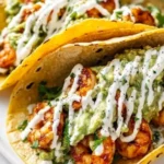 Spicy Shrimp Tacos with Garlic Cilantro Lime Slaw Recipe