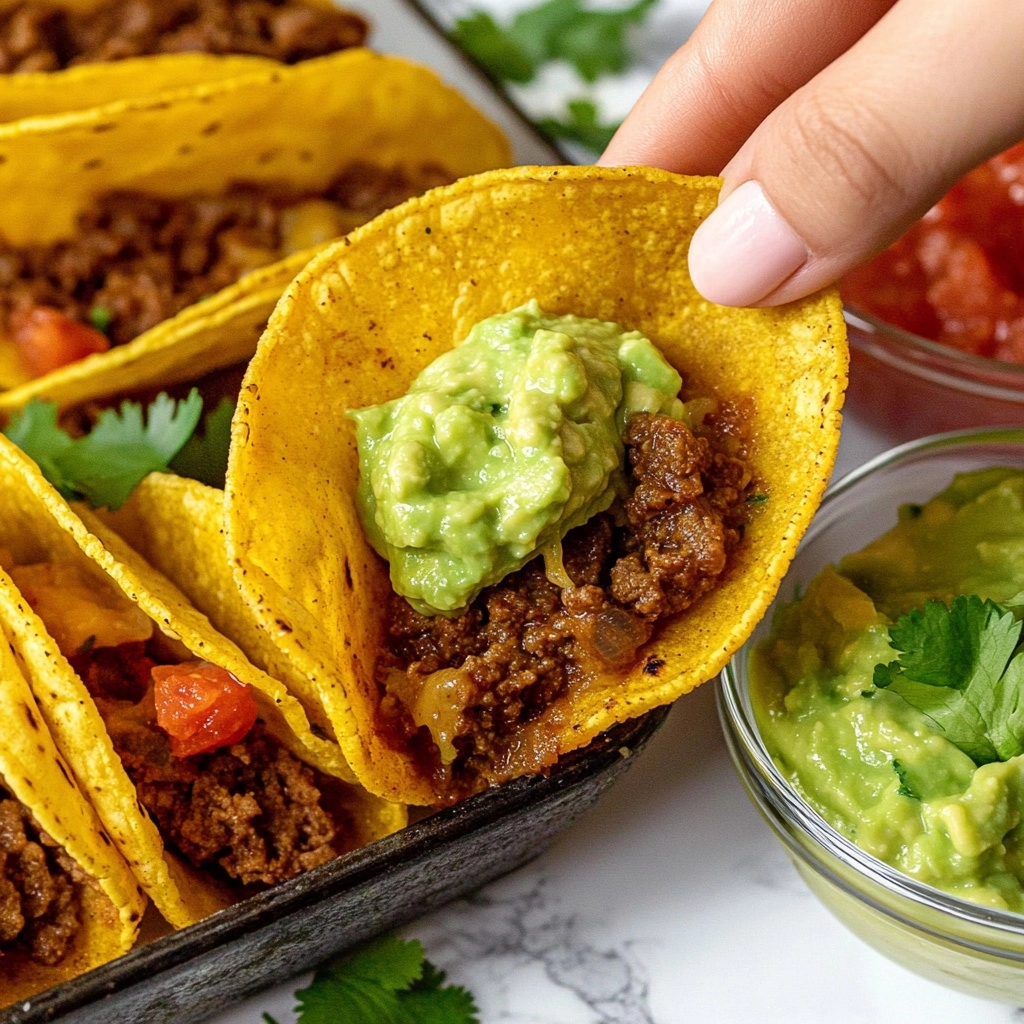 Crispy Ground Beef Tacos Recipe - Recipe Image